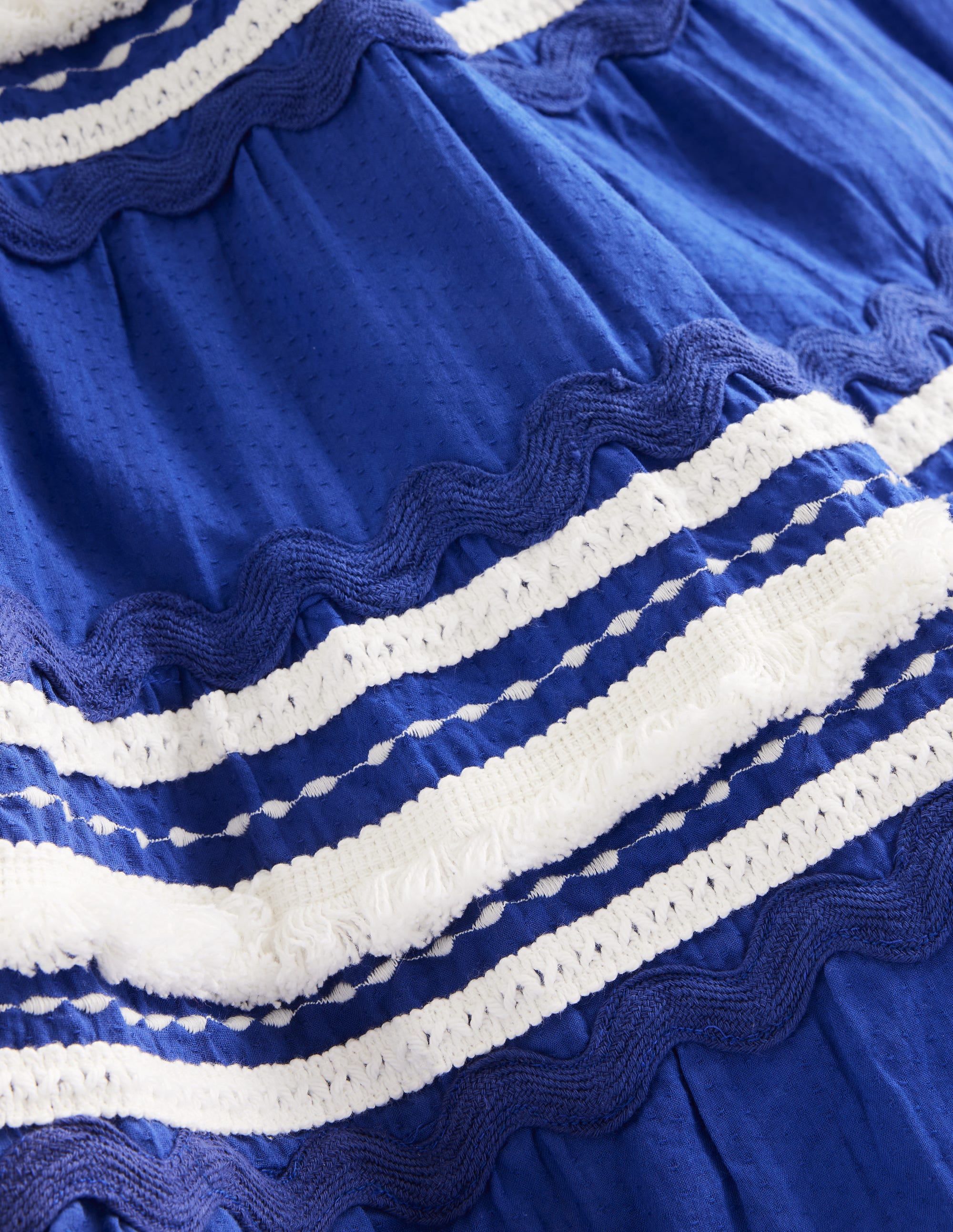  Tiered Twirly Ric Rac Dress-Sapphire Blue、mySite、ashleygrahame