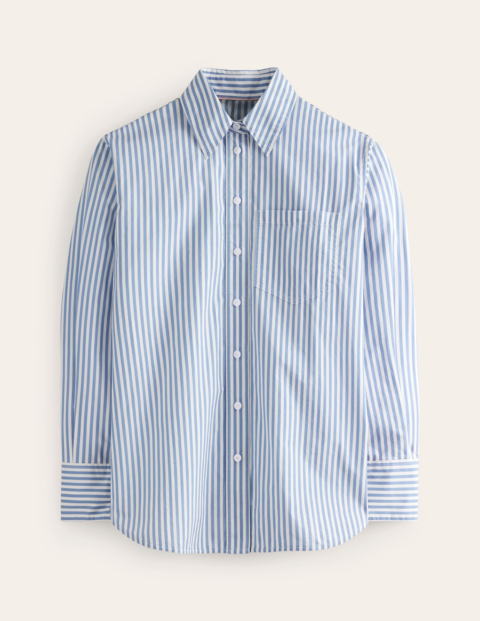  Connie Relaxed Cotton Shirt-Ticking Stripe Union Jack、mySite、ashleygrahame