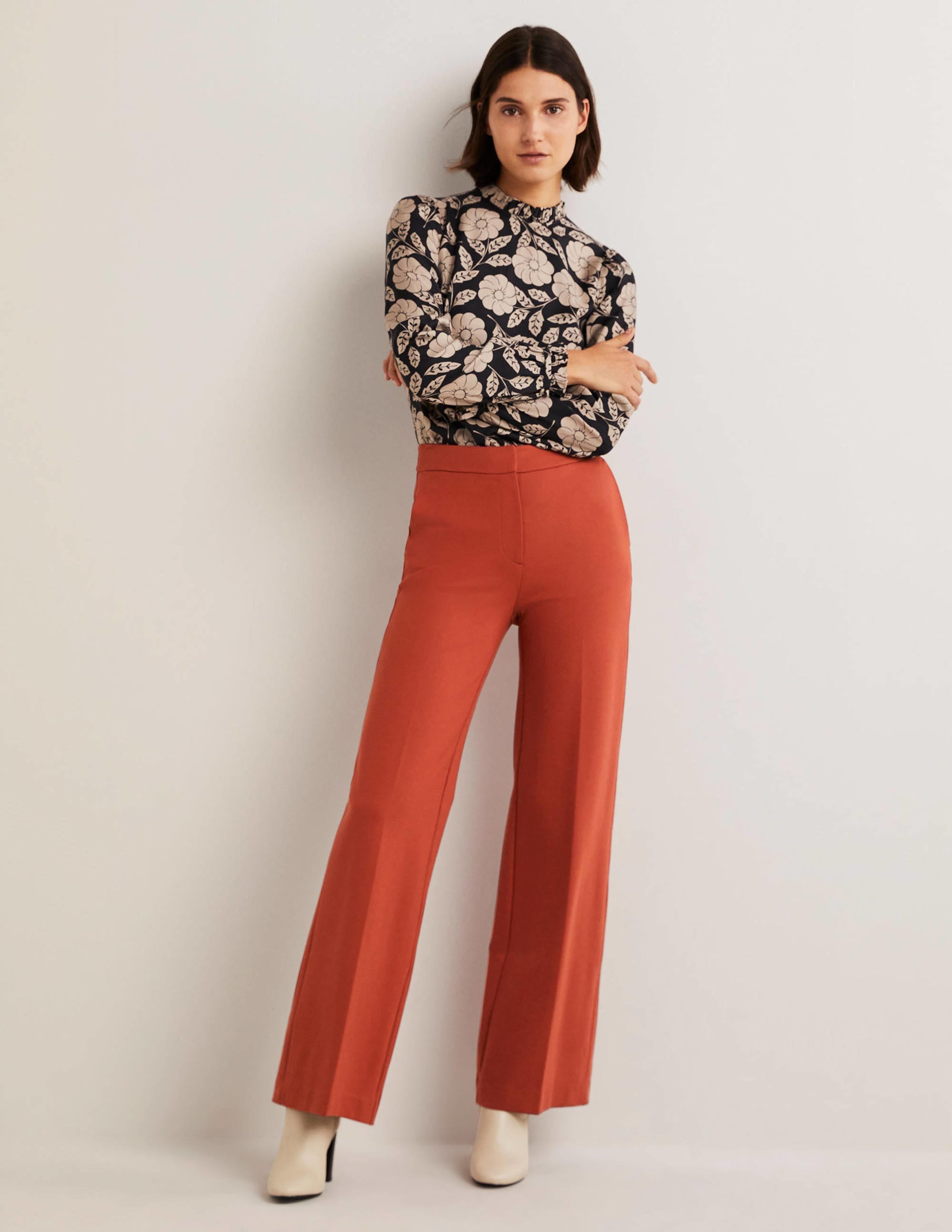  Westbourne Ponte Trousers-Chilli Oil、mySite、ashleygrahame