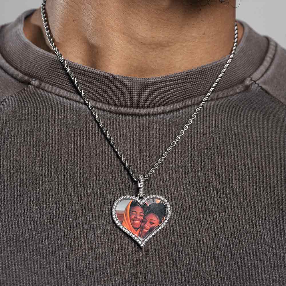 Custom Heart Picture Pendant 14K Gold、mySite、hinf8tx79