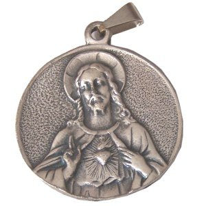  Sacred Heart / Immaculate Heart - Pewter (3cm-1.2 diameter)、mySite、elrpsem3k