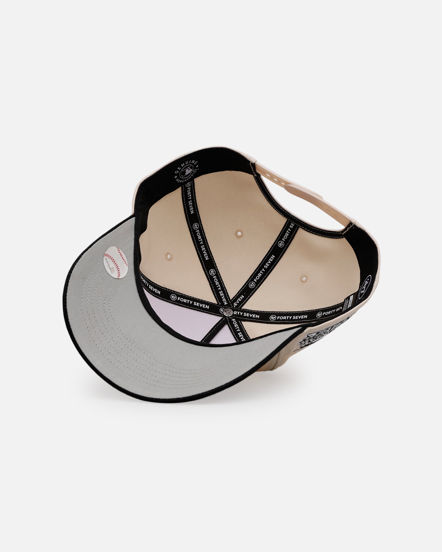 47 Brand Atlanta Braves 'Herringbone' 47 Offside Snapback Natural/Black、mySite、zt4zffjzw