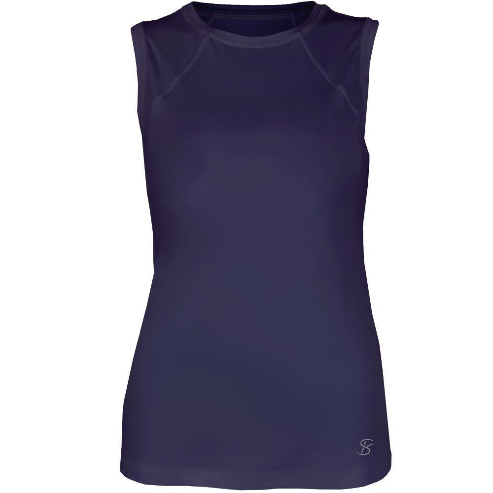 Sofibella Women's UV Colors Sleeveless Top - Navy、mySite、neckold