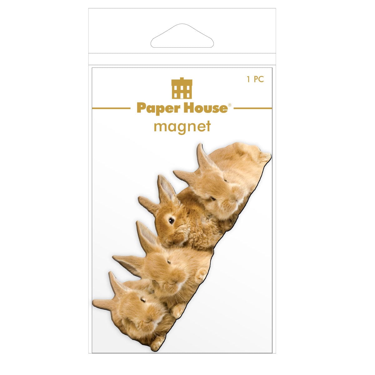  Fridge Magnet - Row of Bunnies、mySite、ghnorth