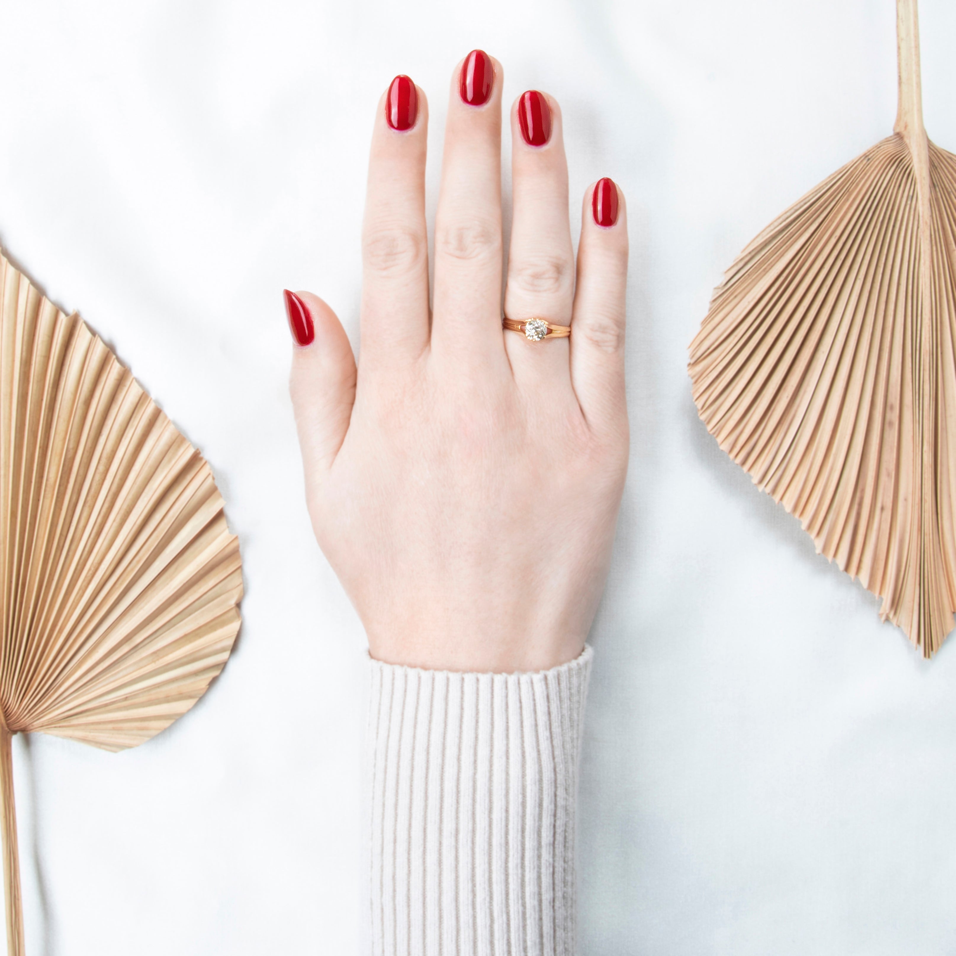 Antique 18k Yellow Gold .6ct Yellow Old Mine Diamond Solitaire Ring 7.00、mySite、hinf8tx79