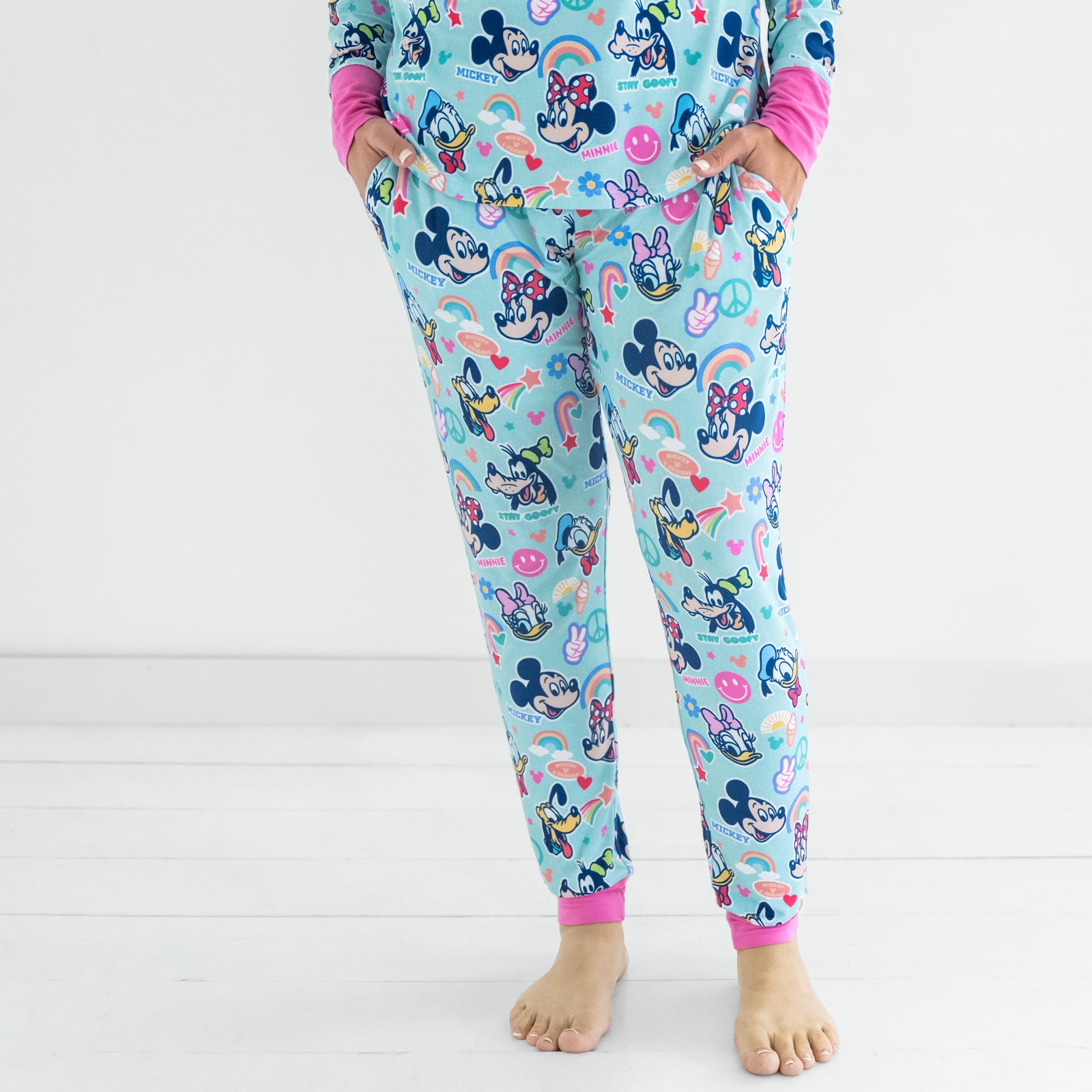  Pink Disney Mickey's Clubhouse Women's Pajama Pants、mySite、layawaytickets