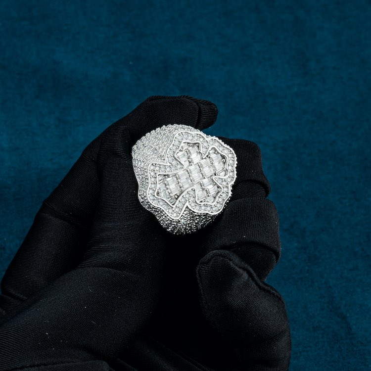 Moissanite Cross Ring 14K Gold、mySite、hinf8tx79