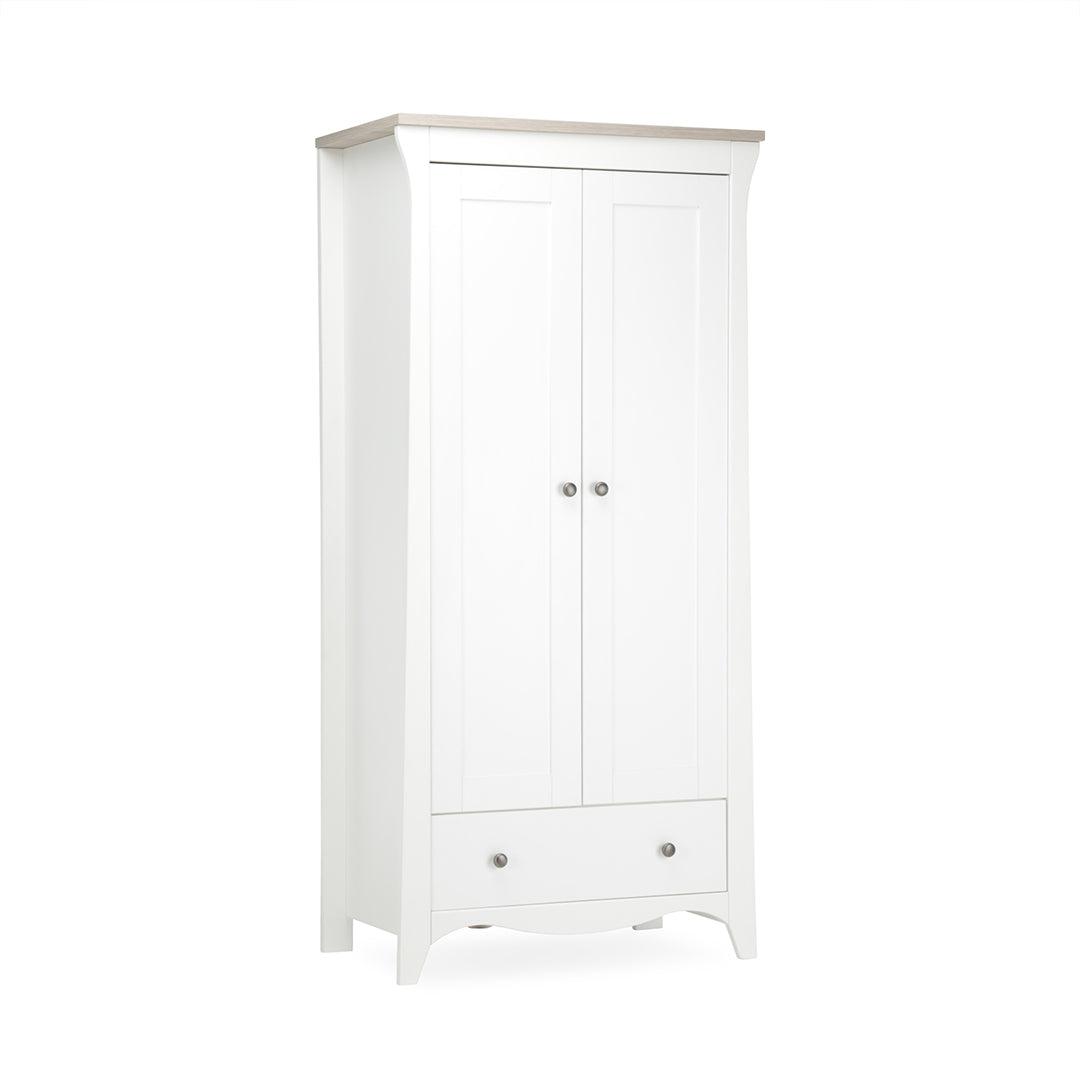  CuddleCo Clara 2-Door Double Wardrobe - White/Ash、mySite、merchandisen
