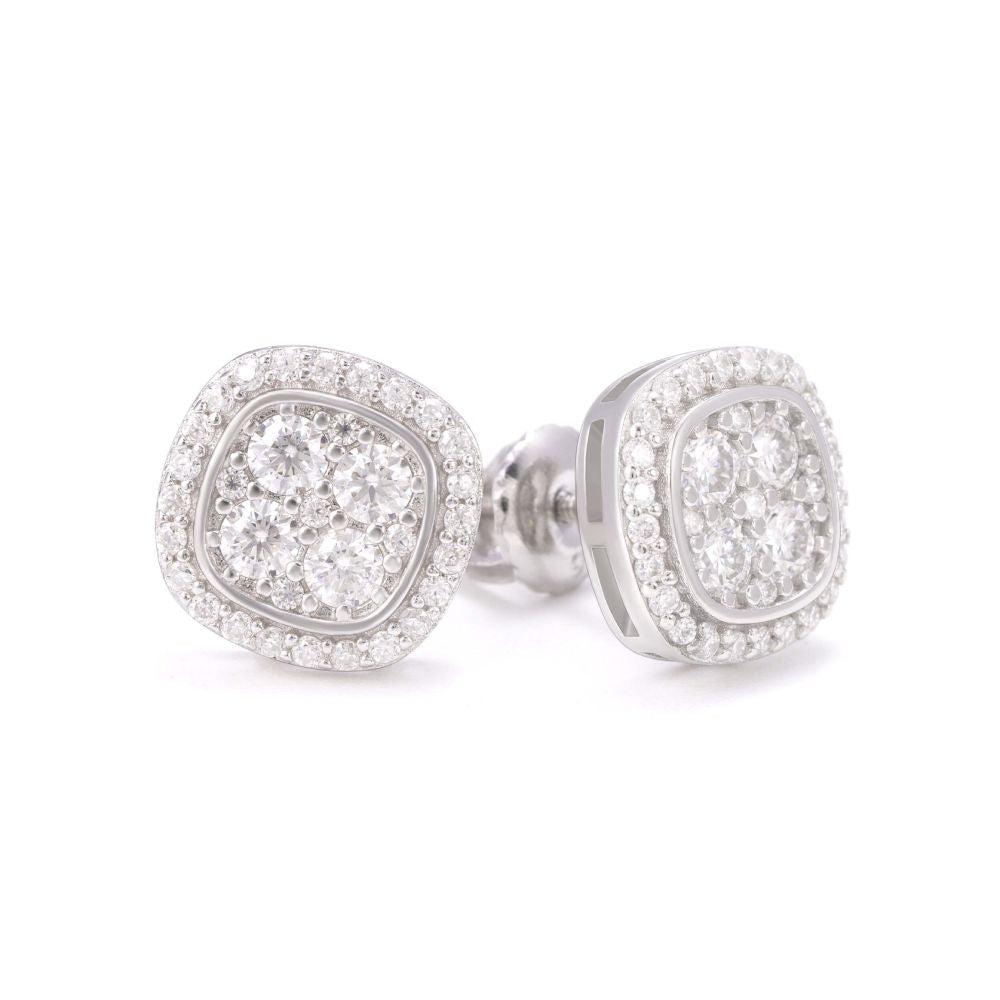 Halo Channel Set Moissanite Earrings 14K Gold、mySite、hinf8tx79