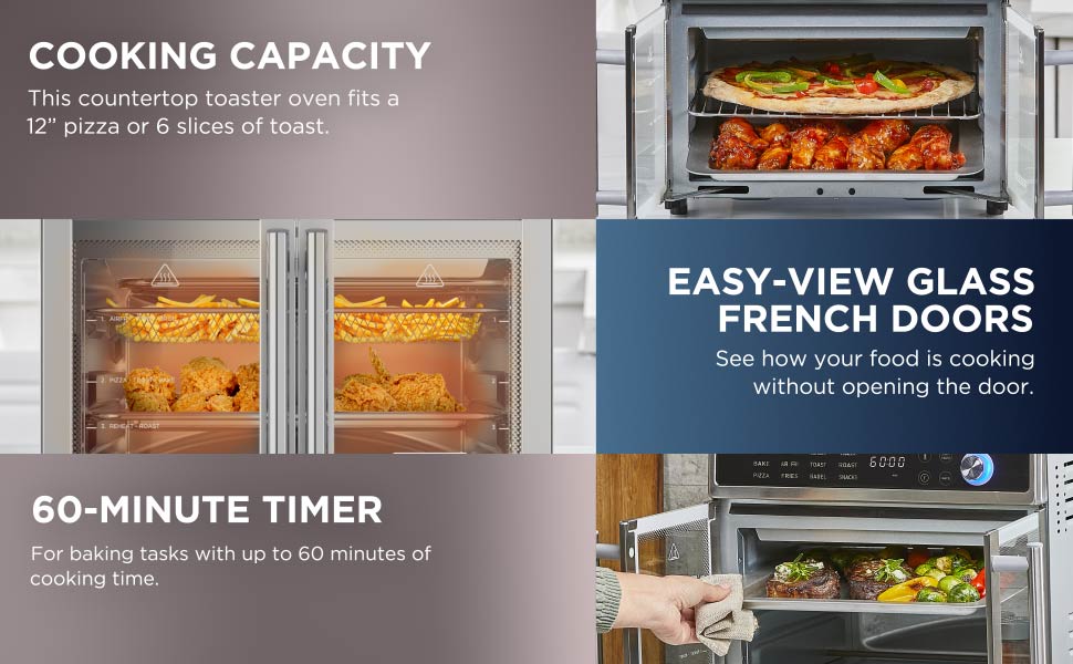 big oven air fryer glass french door