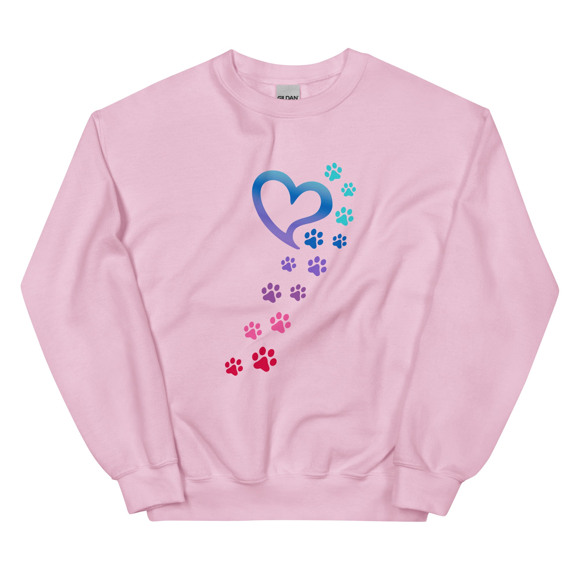 Rainbow Paws To My Heart Crewneck Sweatshirt、mySite、camillekostekn