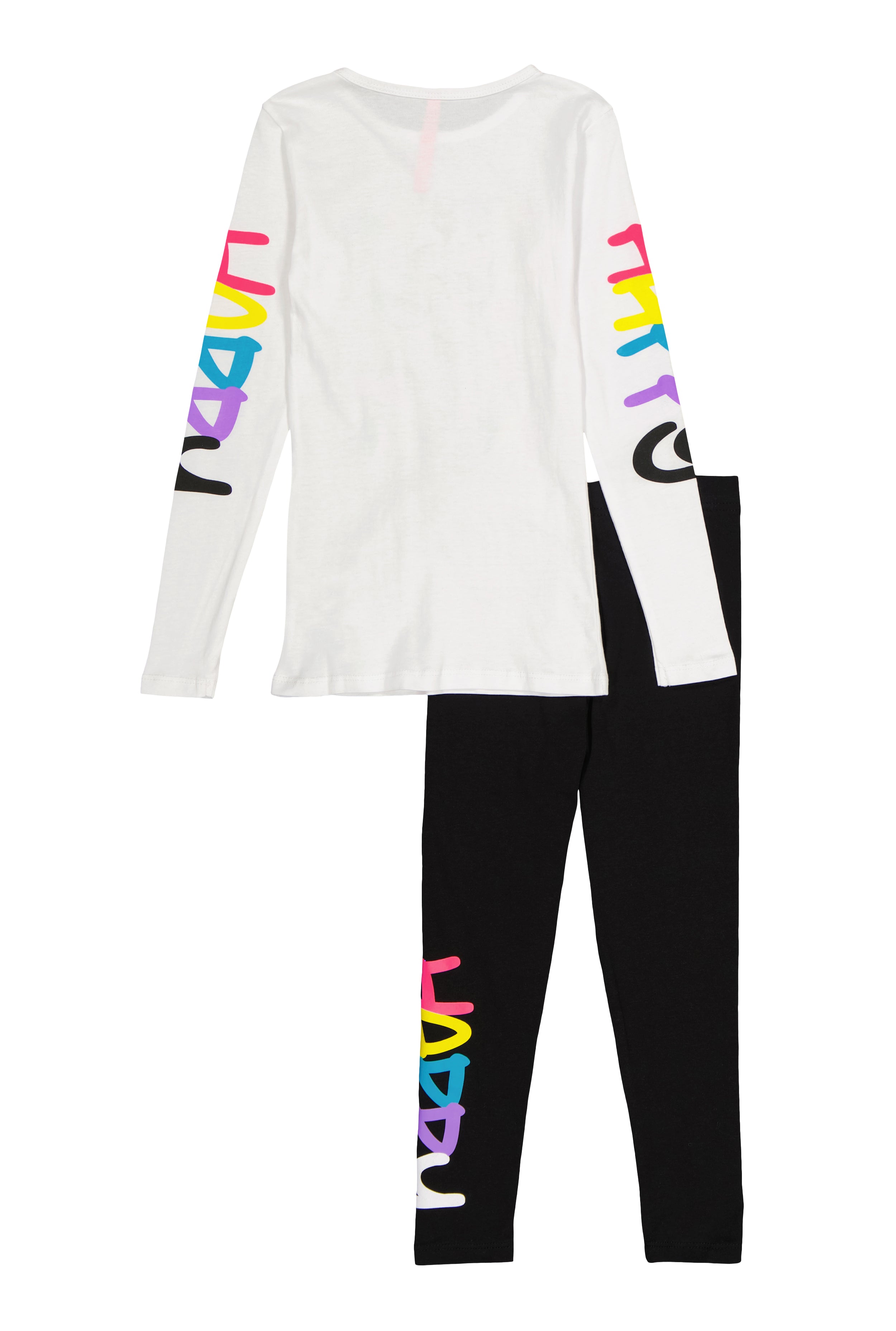 Little Girls Happy Mind Happy Life Tee and Leggings、mySite、camillekostekn