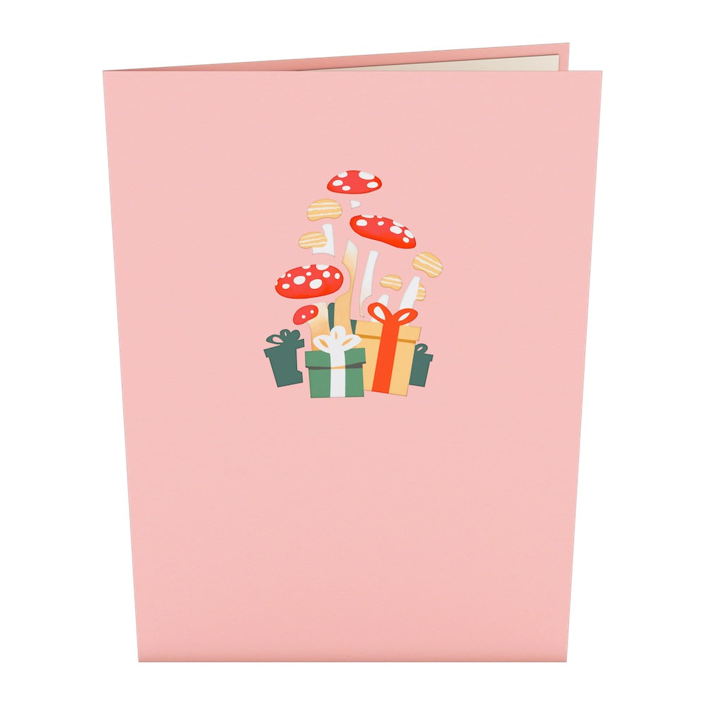 Woodland Gnomes Birthday Cake Pop-Up Card、mySite、solidvoid