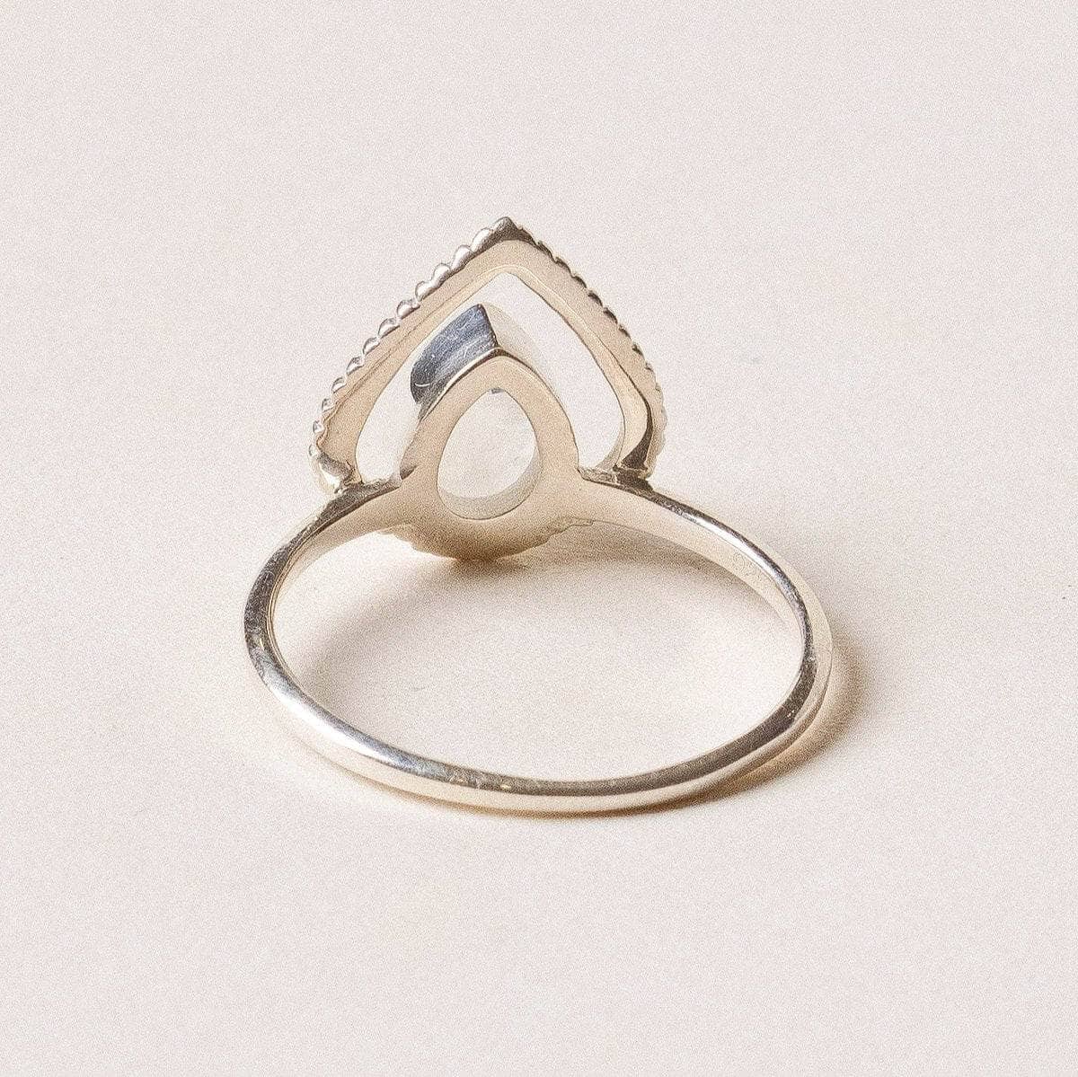 Rainbow Moonstone Silver Heart Ring、mySite、hinf8tx79