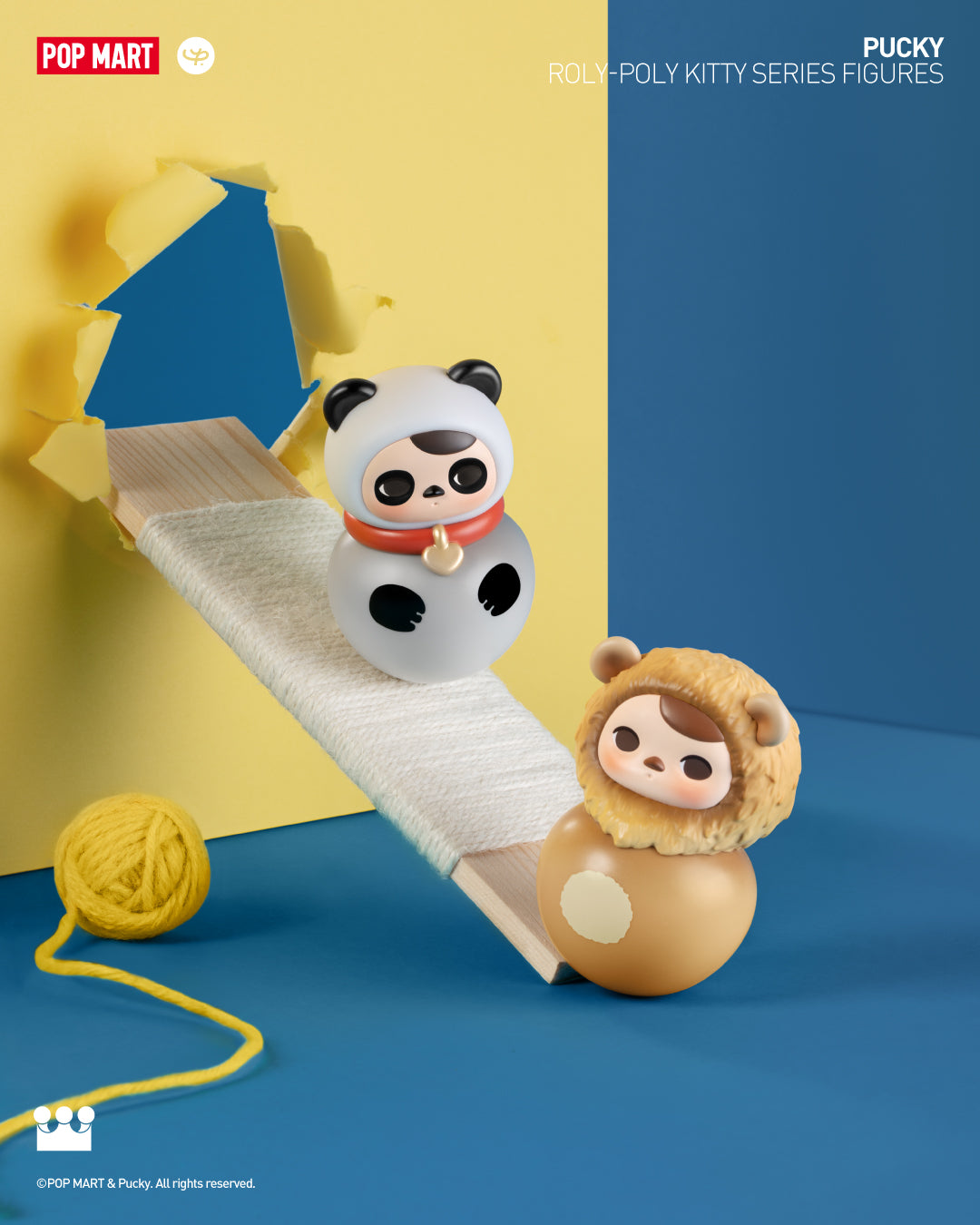  POP MART PUCKY Roly-Poly Kitty Series Figures、mySite、greenlandpopulation