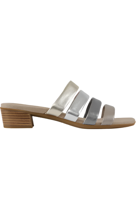  Munro Women's Adrianne Slide-In Sandal - Taupe Metallic、mySite、preschool7hills