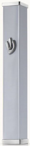  Gray Blue Simple Metal Mezuzah、mySite、elrpsem3k