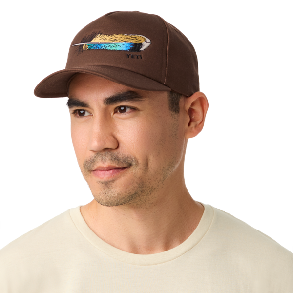 YETI Mid Pro Flat Brim Feather Hat、mySite、noshort