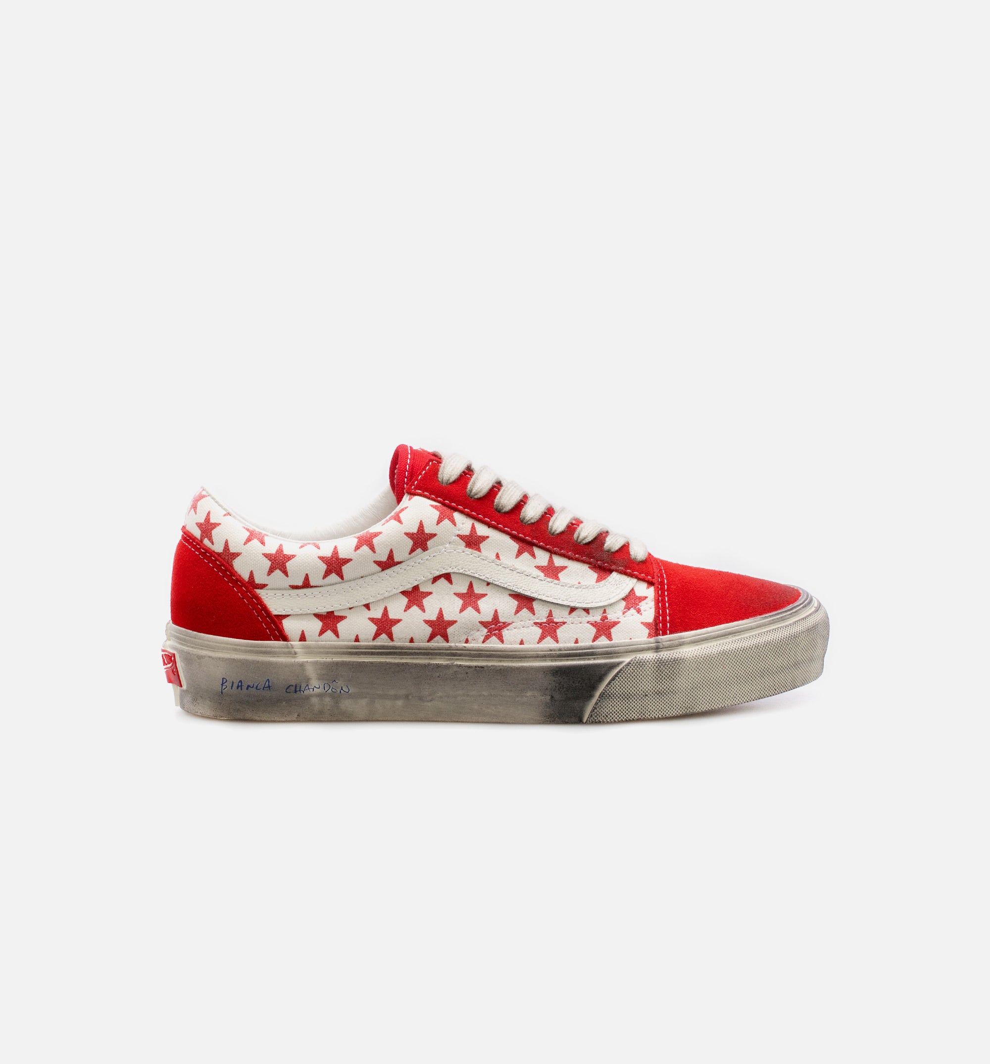 Bianca Chandon Vault OG Old Skool Mens Skate Shoes - Red/White、mySite、dreamappss