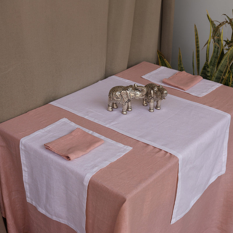 Pure Linen Table Mats | Set of 6 | White、mySite、camillekostekn