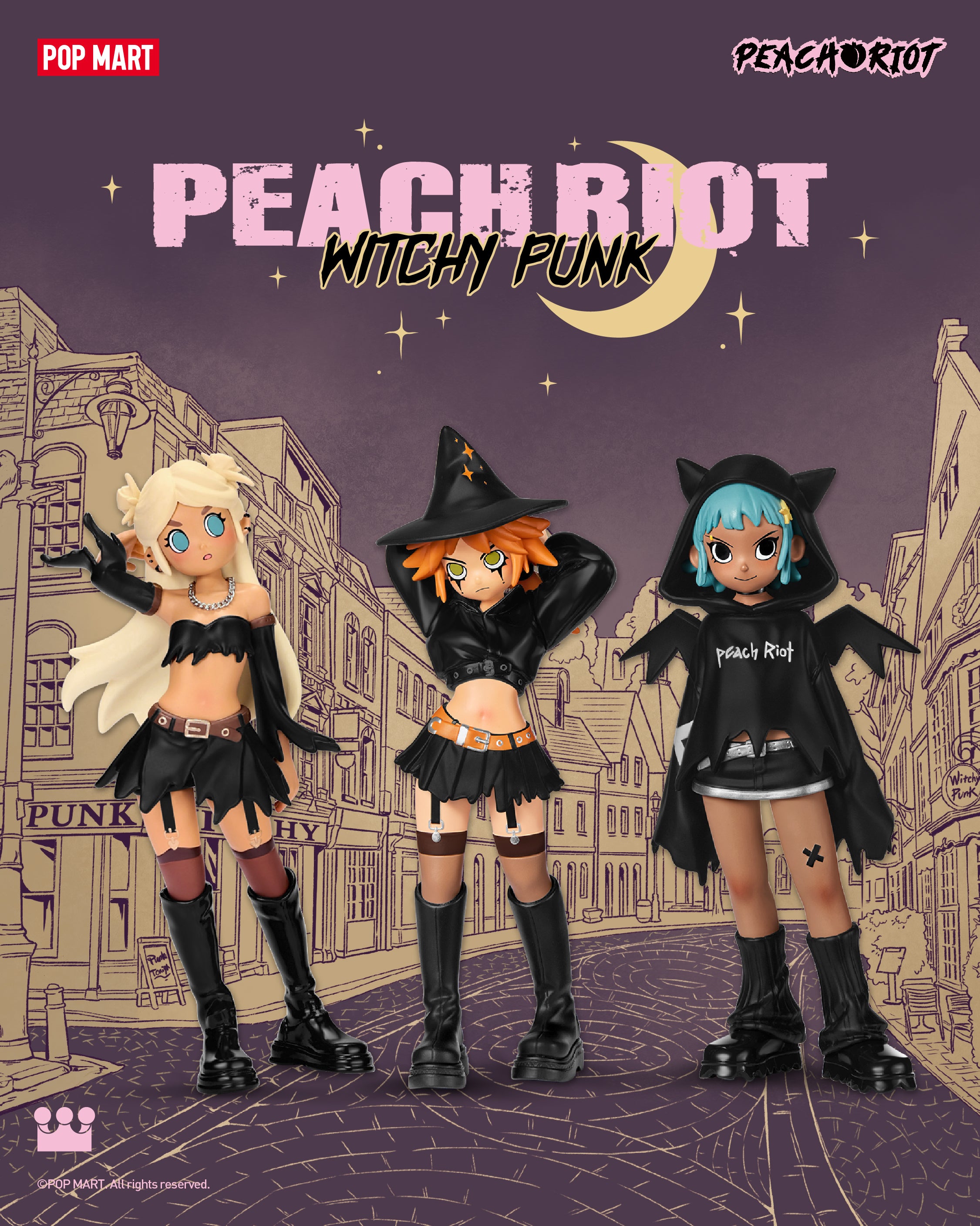  POP MART Peach Riot Witchy Punk Figures、mySite、greenlandpopulation