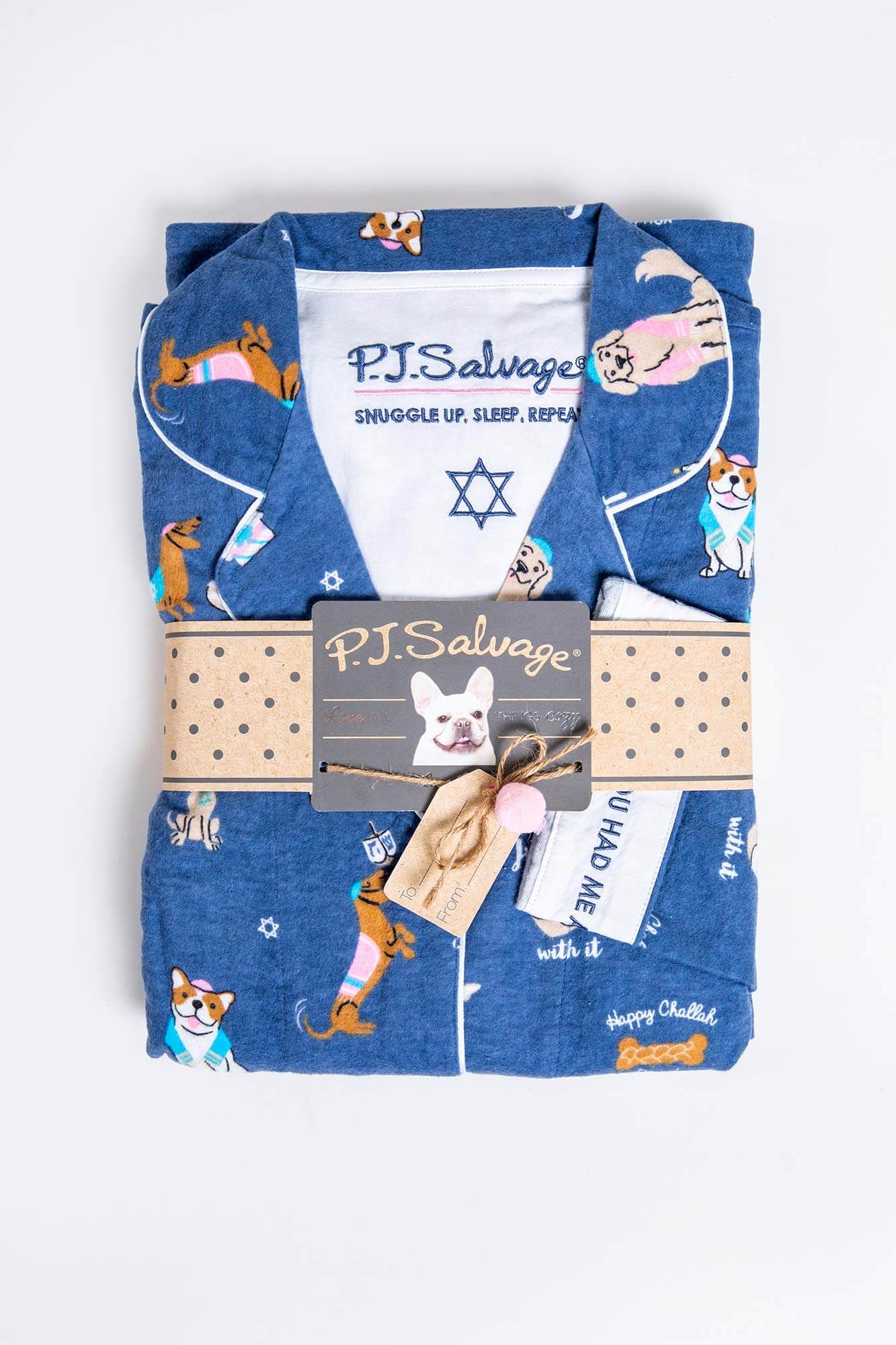 Oy to the World Hanukkah Pajamas Set by P.J. Salvage - Women、mySite、topwebapps