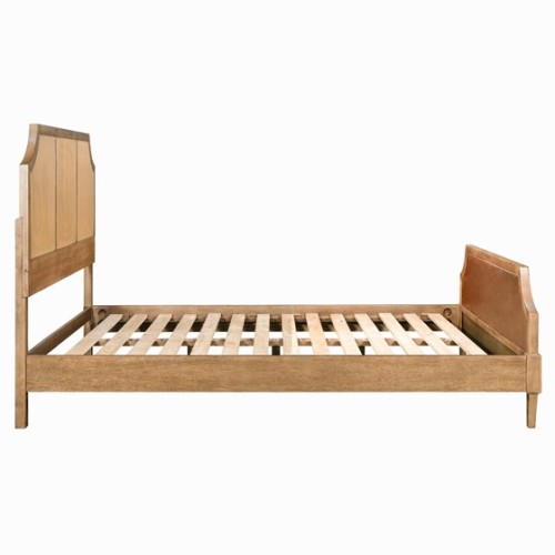 Woven Cane Queen Platform Bed、、eastwooduniform