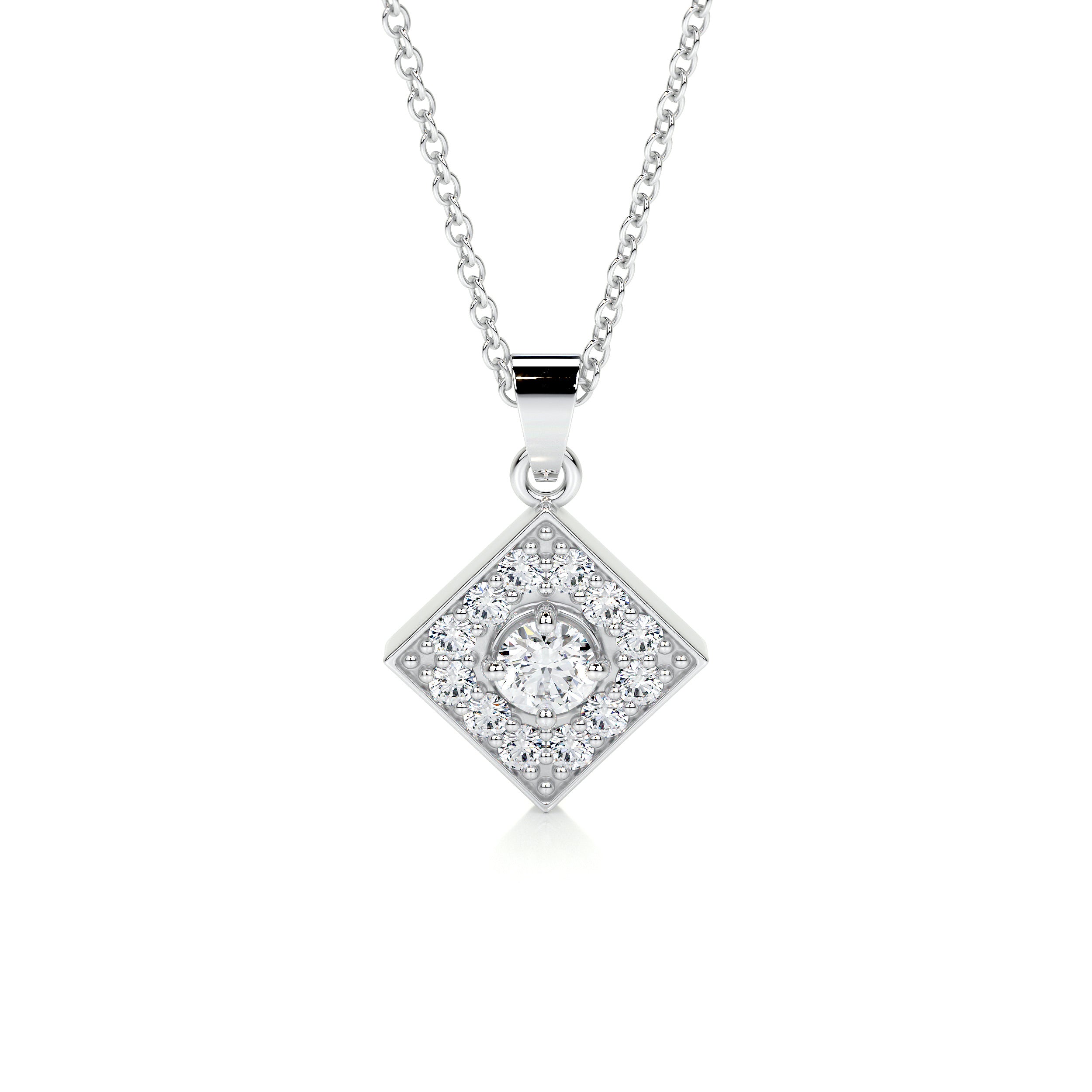 Maxine Diamond Pendant (0.4 Carat) -18K White Gold、mySite、hinf8tx79