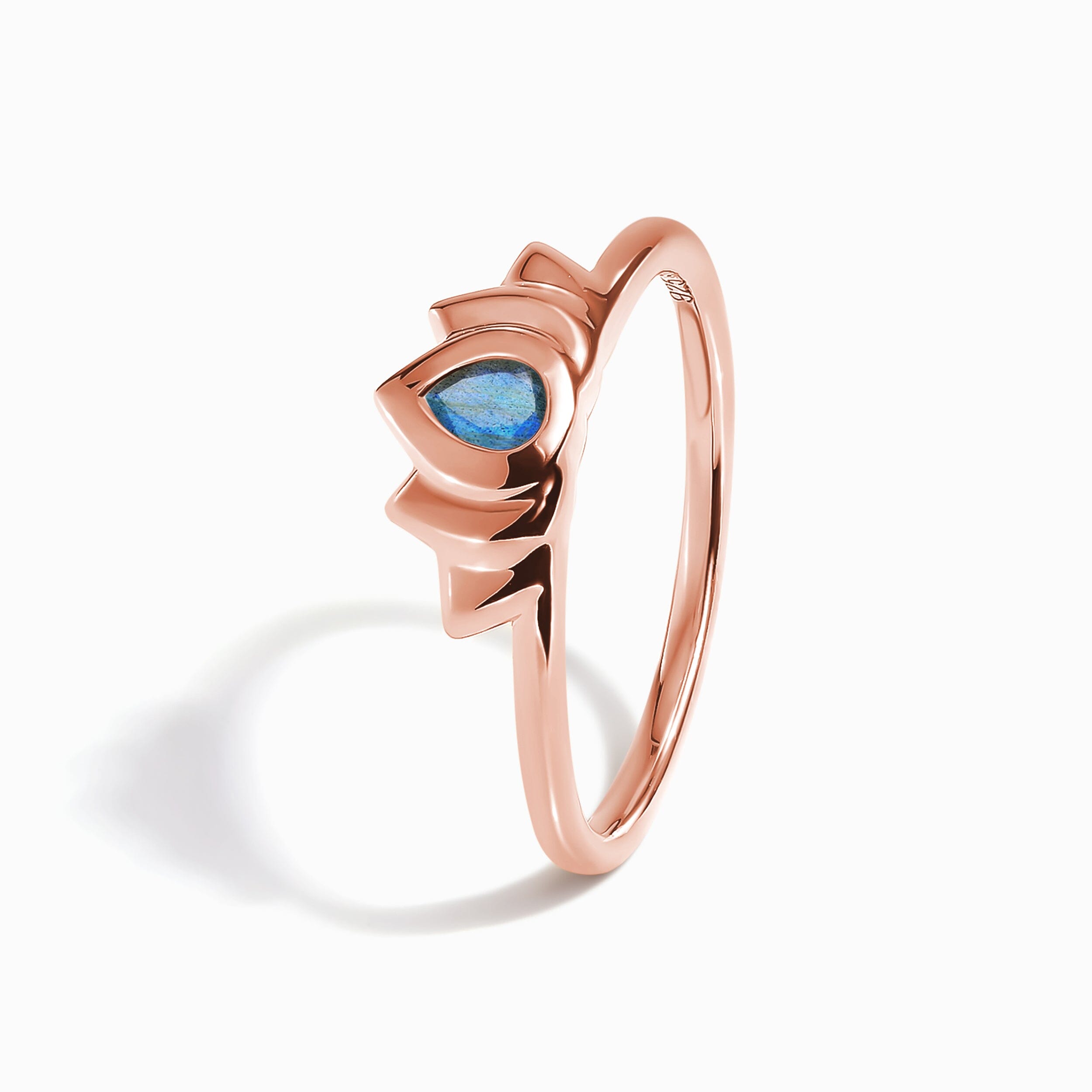 Labradorite Ring - Dainty Lotus、mySite、hinf8tx79