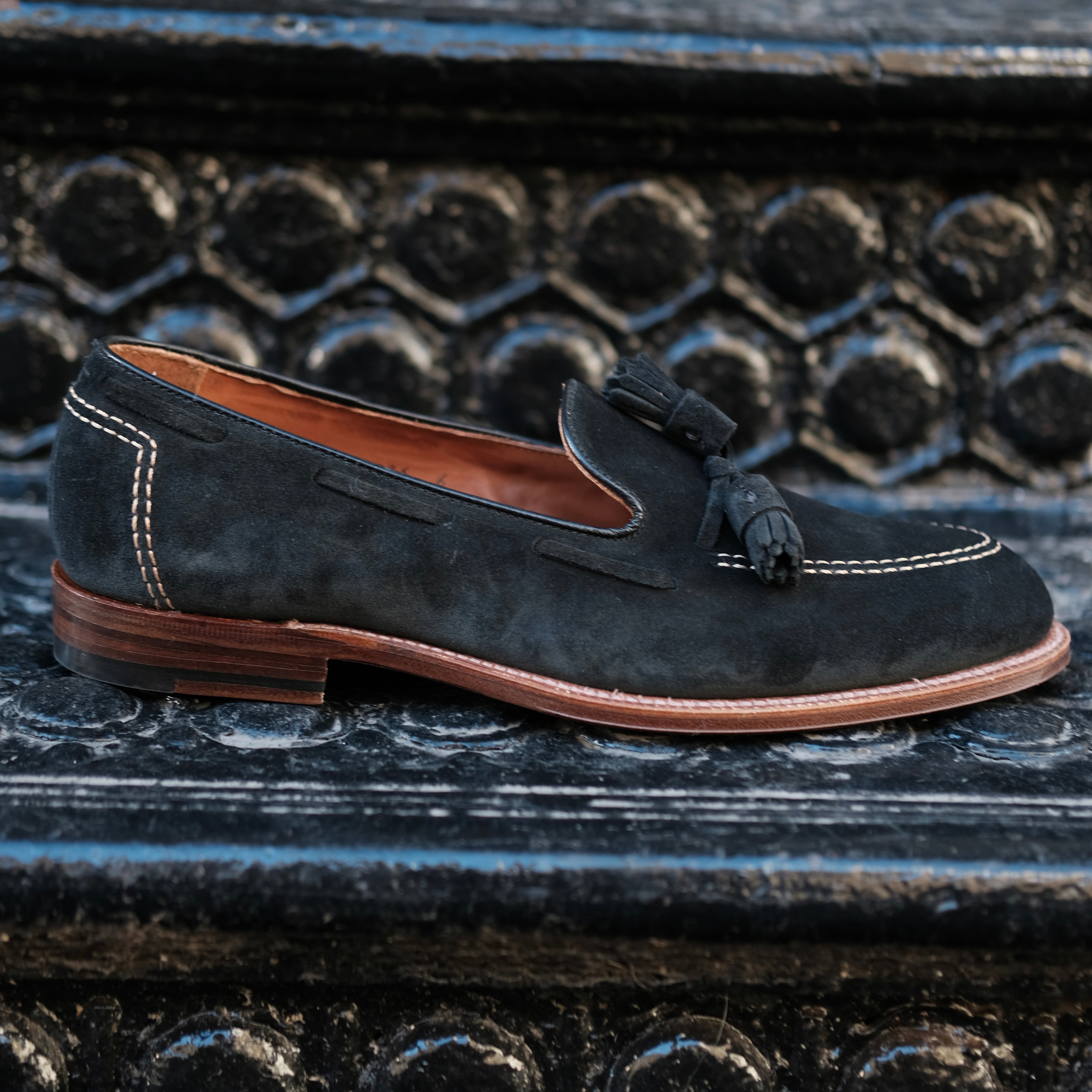  D0106 - Black Suede Tassel Loafer、mySite、preschool7hills