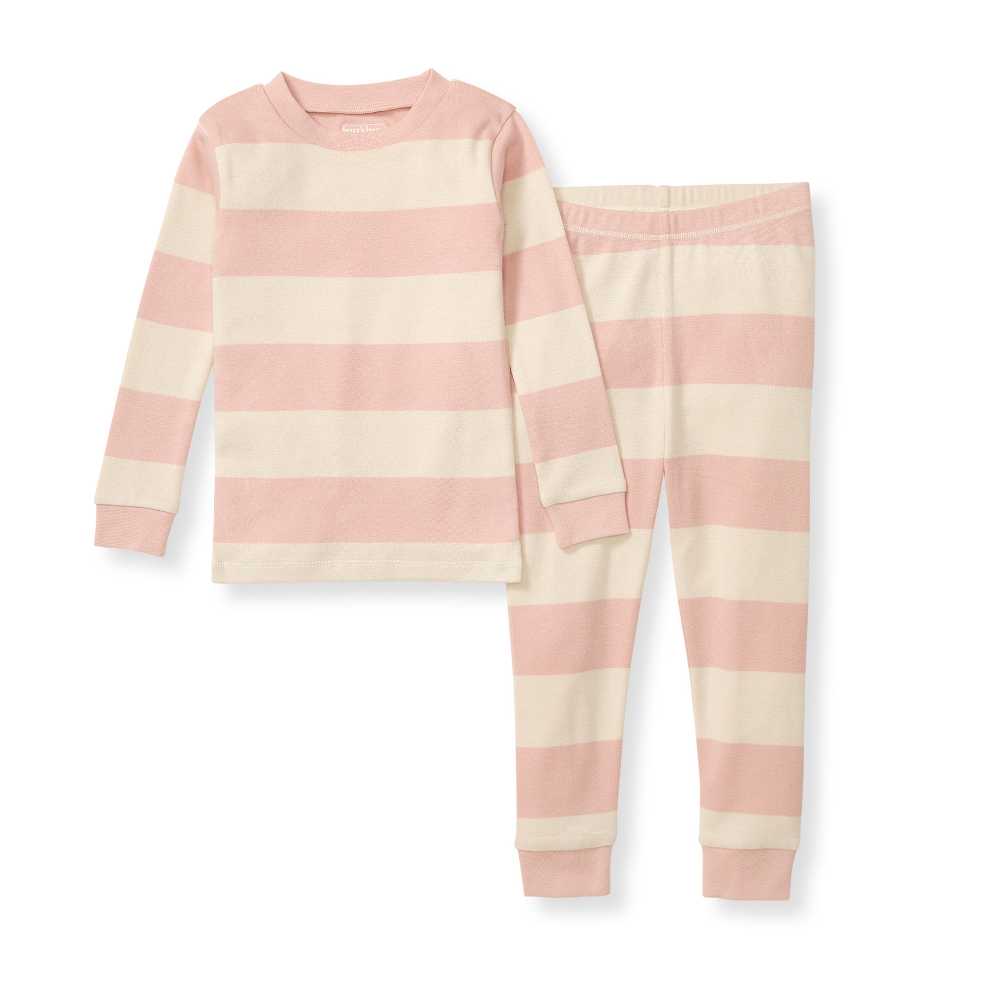  Rugby Stripe Organic Cotton Two-Piece Pajamas - Pink Sand、mySite、layawaytickets