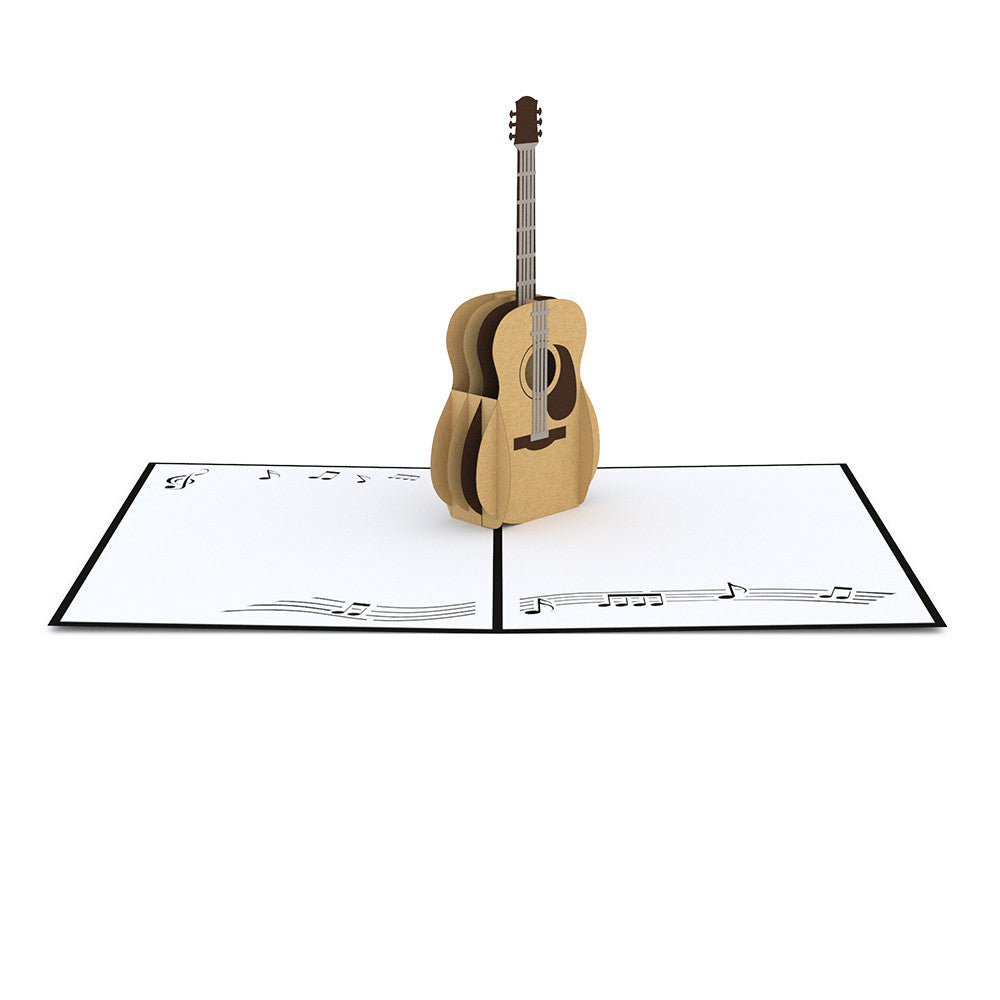 Acoustic Guitar Pop-Up Card、mySite、solidvoid