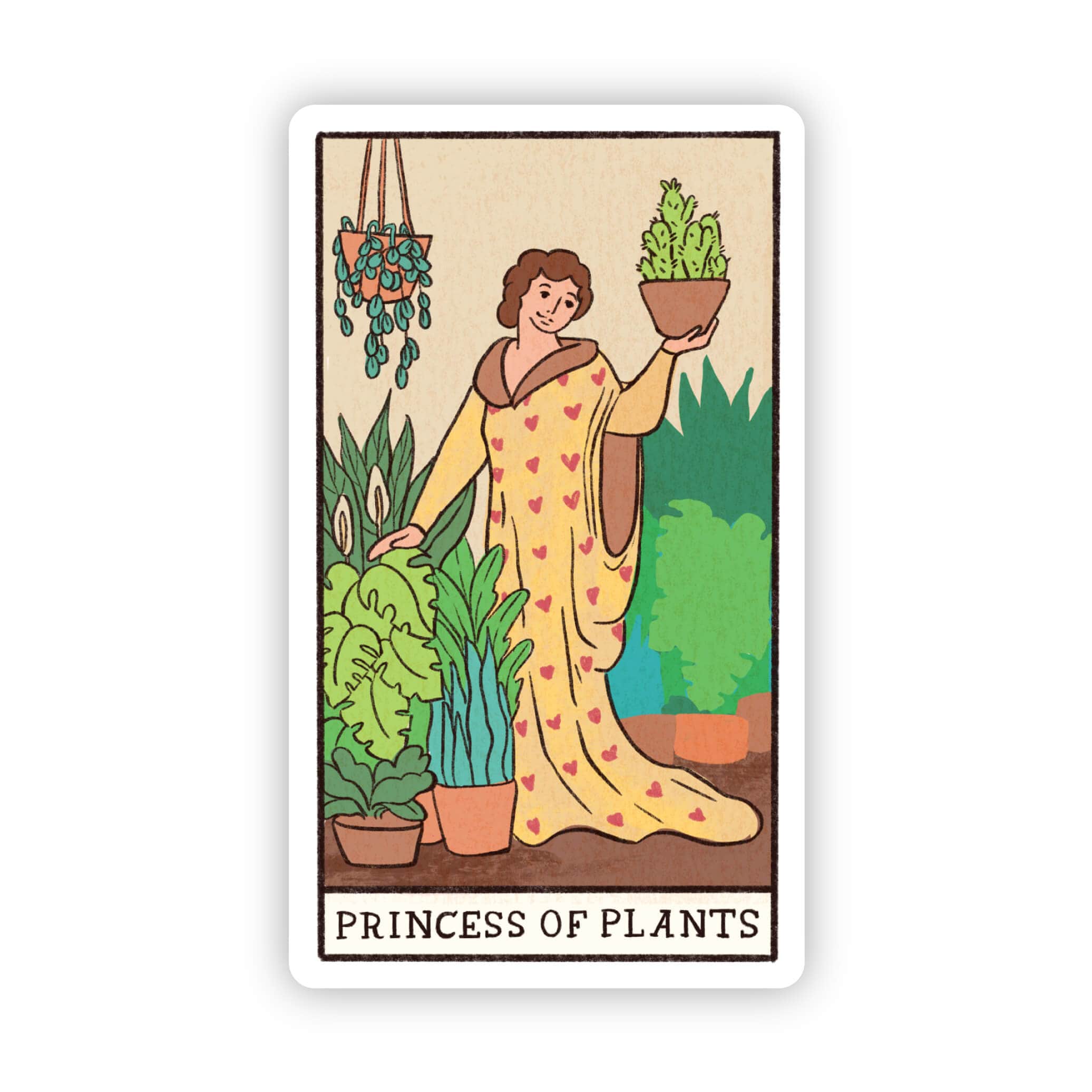  Princess of Plants Tarot Card Sticker、mySite、elrpsem3k