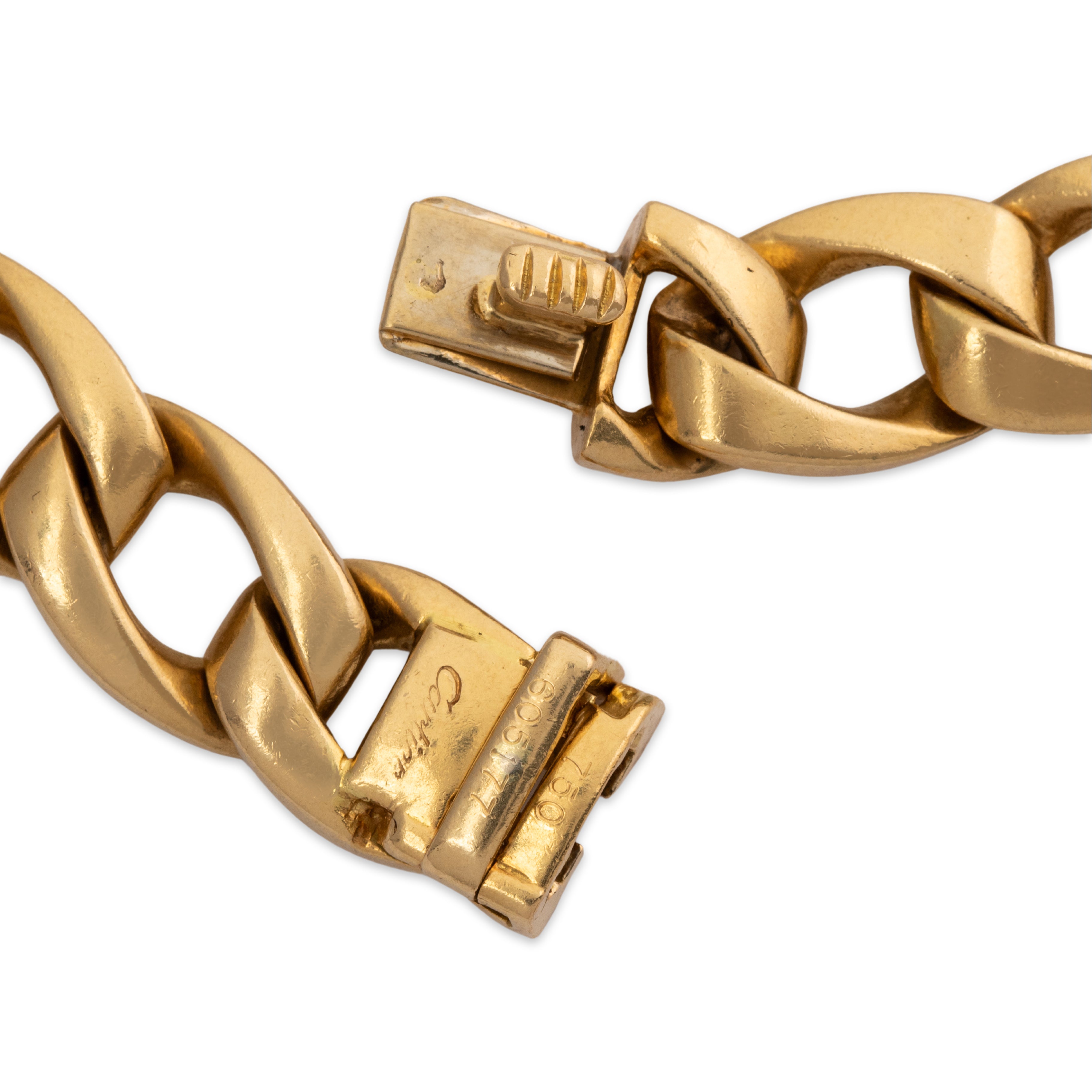 Heavy Cartier French 18k Yellow Gold Curb Link Necklace 16、mySite、hinf8tx79