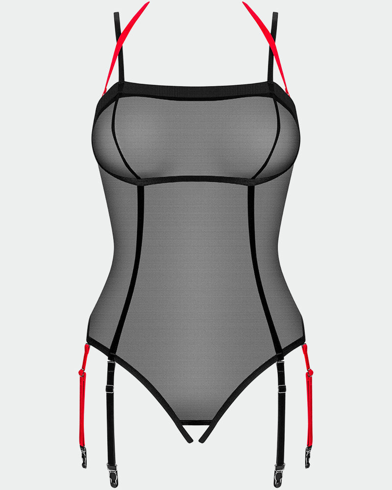 Crotchless Sheer Mesh Tulle Teddy、mySite、bengalsvssteelers