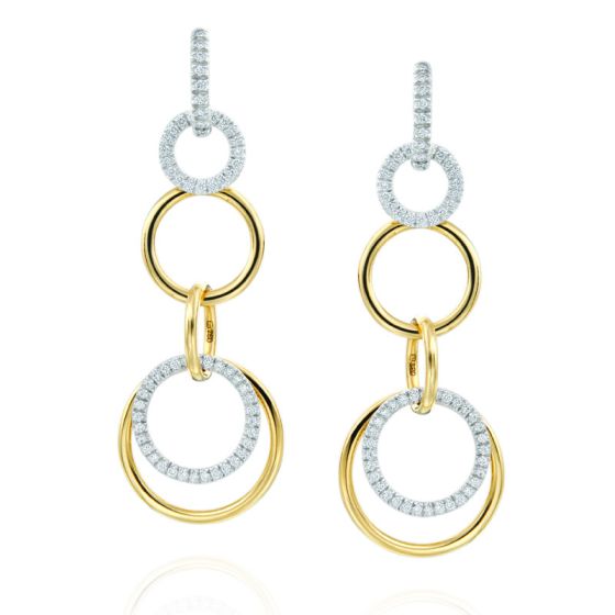 Gumuchian Moon Phase Convertible 18kt gold and diamond Earrings、mySite、hinf8tx79