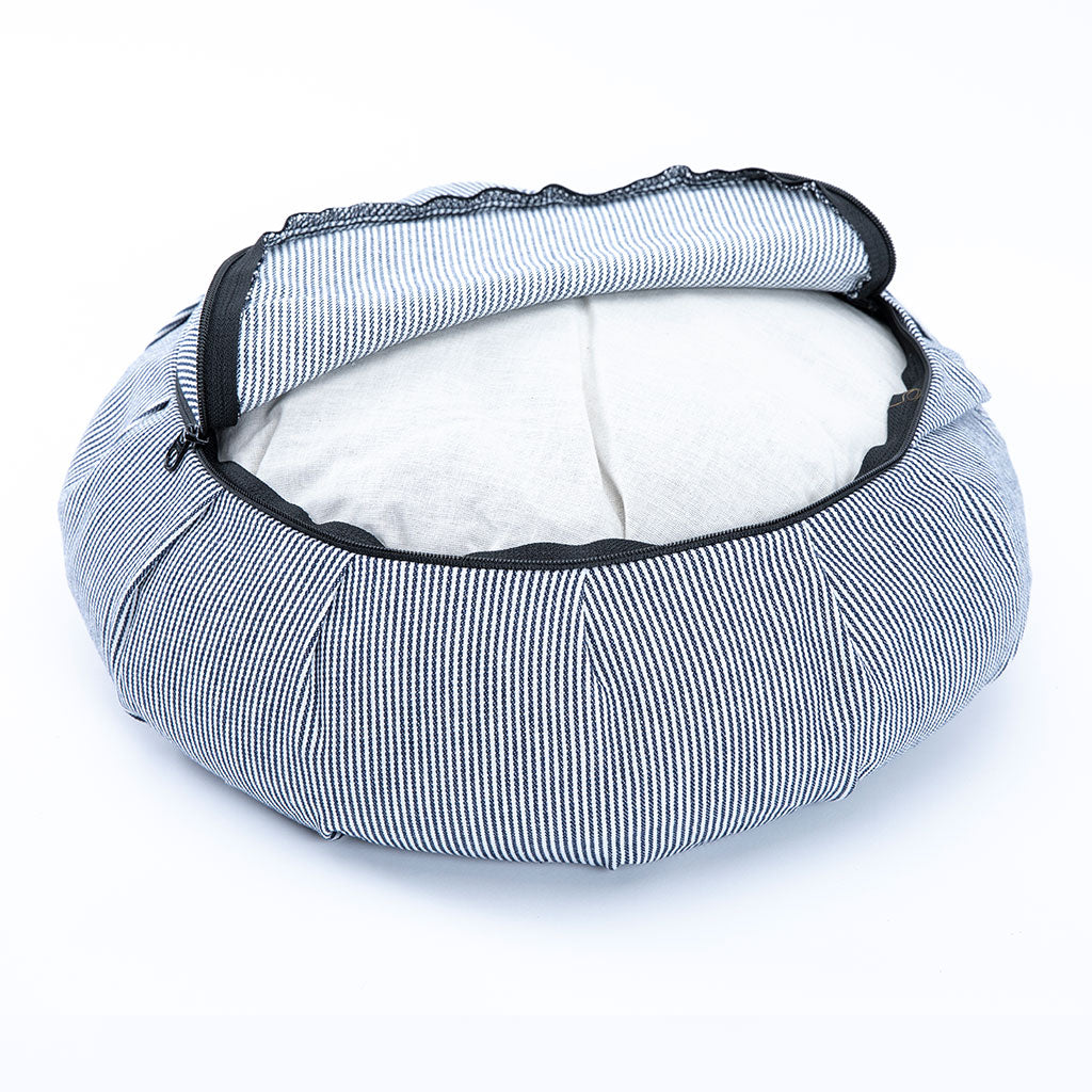 Denim Buckwheat Hull Zafu - COVER ONLY、mySite、topwebapps