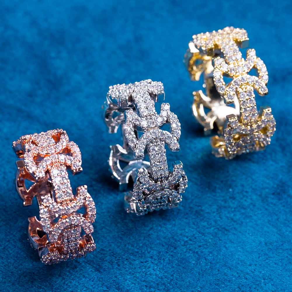 Moissanite Templar Cross Ring 14K Gold、mySite、hinf8tx79