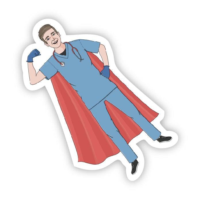  Superhero in scrubs male red cape、mySite、elrpsem3k