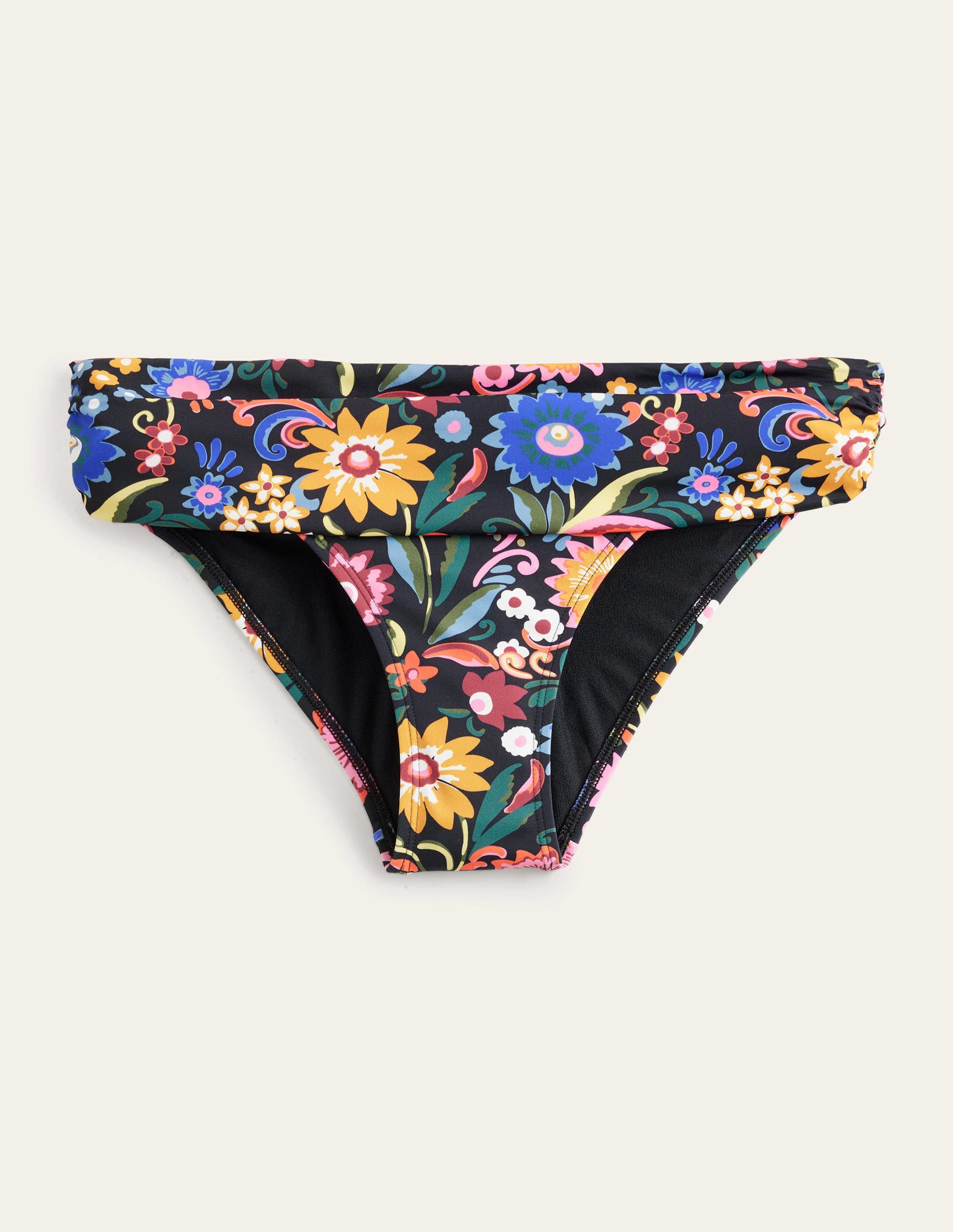  Levanzo Fold Bikini Bottoms-Black, Gardenia Pop、mySite、ashleygrahame