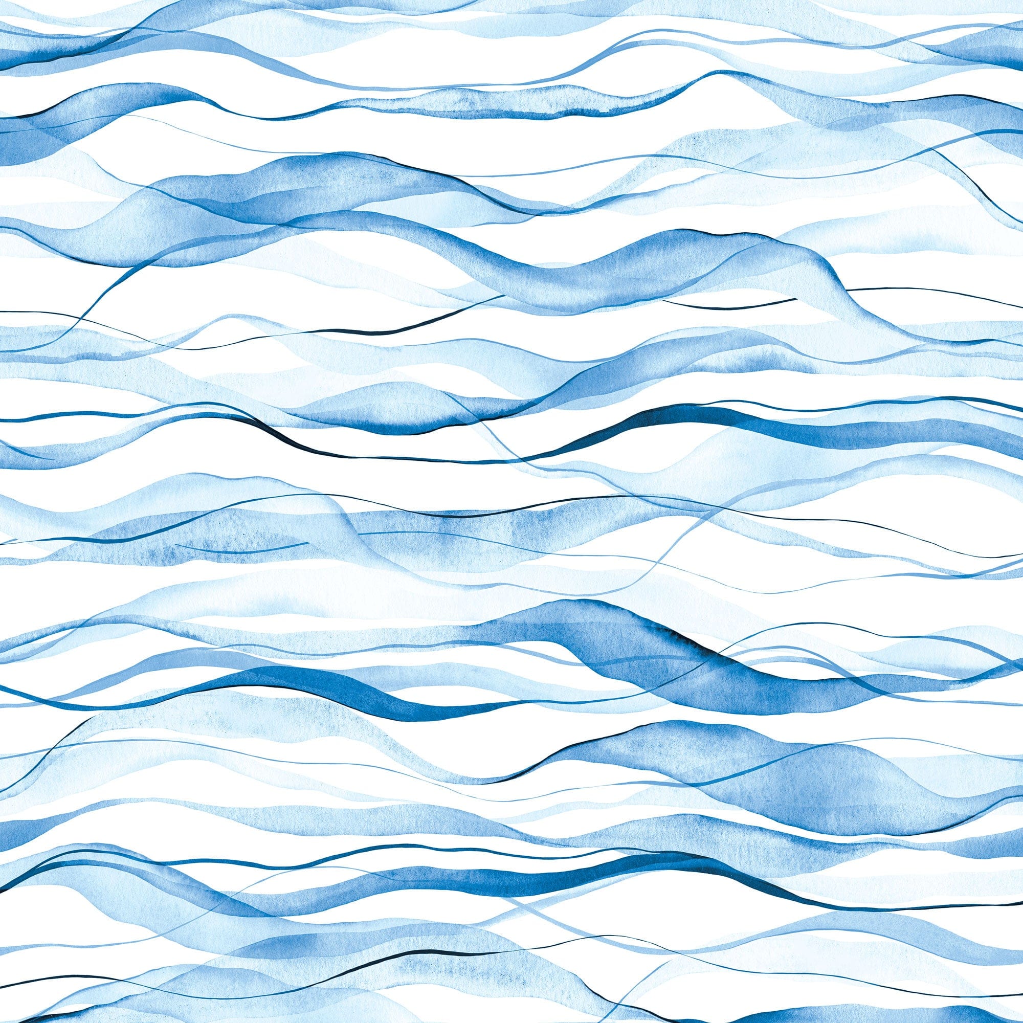  Blue Watercolor Birds 12 x 12 Paper、mySite、ghnorth