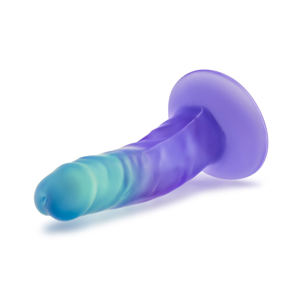 B Yours By Blush® | Morning Dew Realistic Sapphire 5.5-Inch Long Dildo With Suction Cup Base、mySite、bottomscart