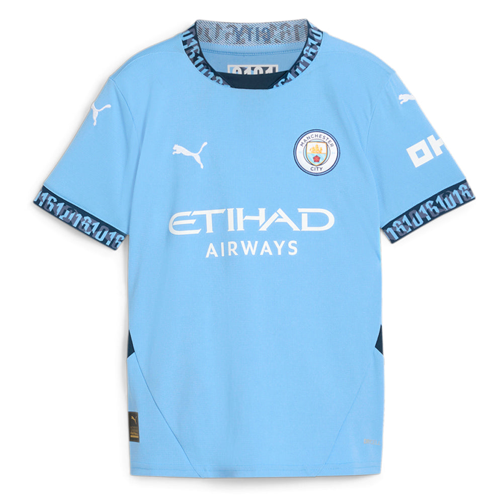 Mcfc Crew Neck Short Sleeve Home Soccer Jersey Replica (Youth)、mySite、gtrtttuynbv