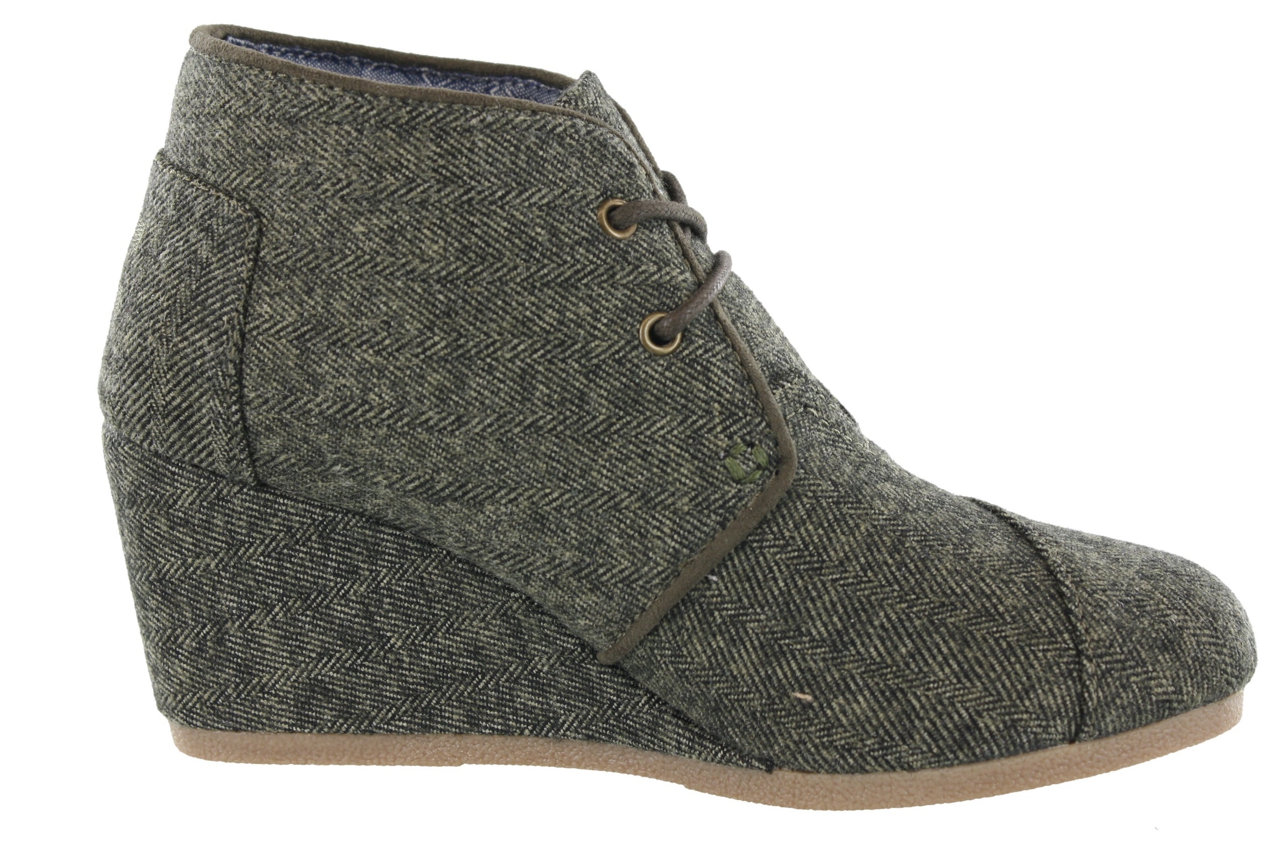 Toms Women Desert Wedge Lace Up Booties、mySite、dreamappss