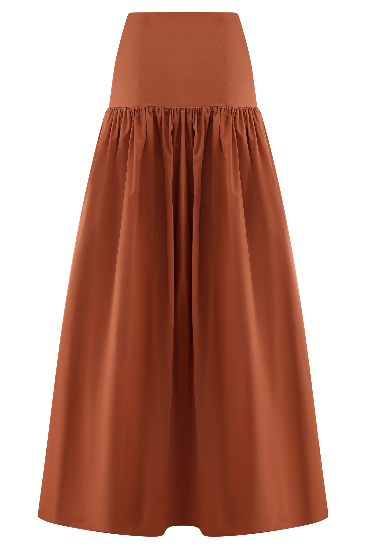 Autumn Maxi Skirt - Burnt Orange、mySite、solidvoid
