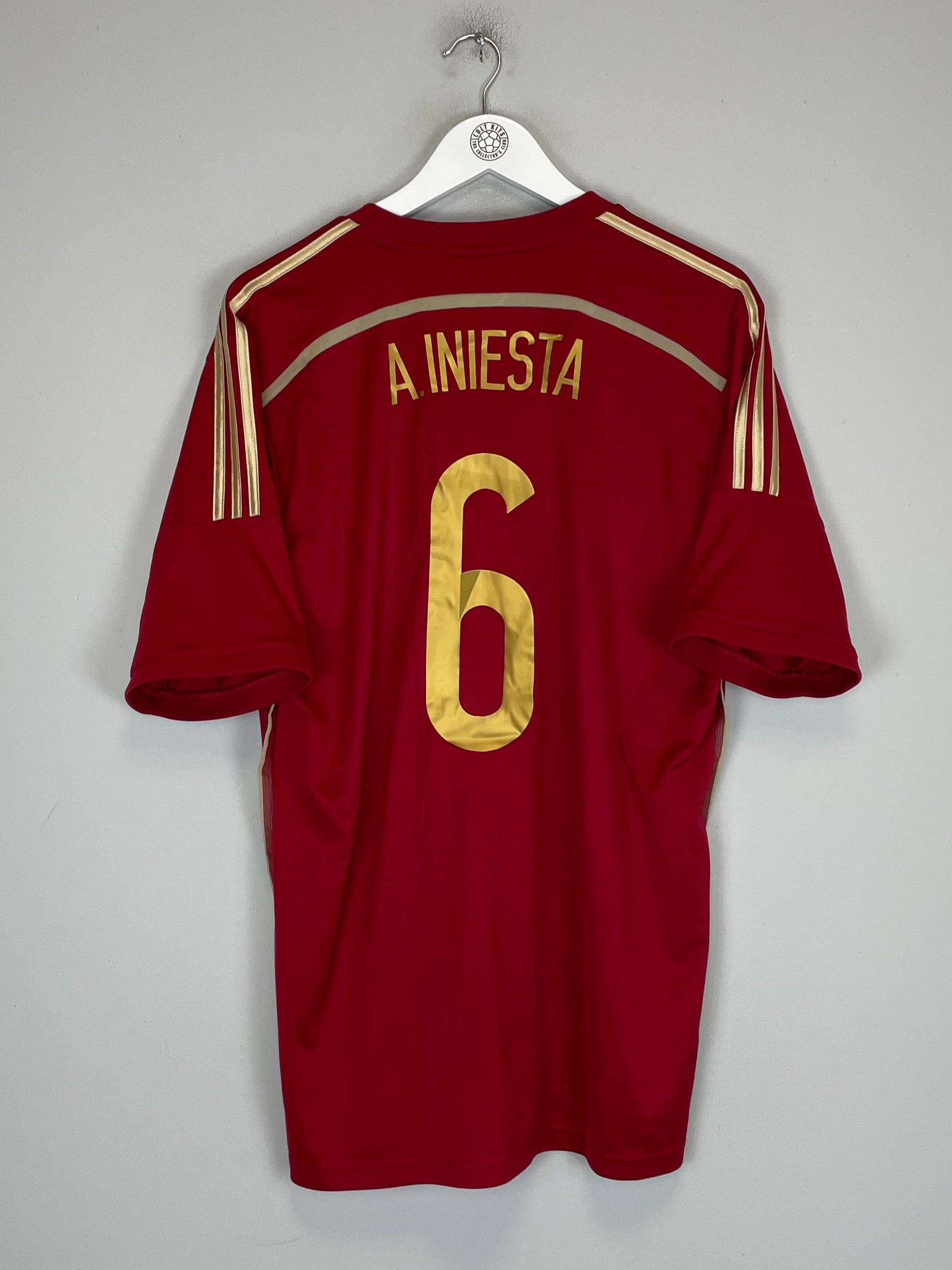 2013/15 SPAIN A.INIESTA #6 HOME SHIRT (XL) ADIDAS、mySite、sh2013/15 SPAIN A.INIESTA #6 HOME SHIRT (XL) ADIDAS、mySite、glenpowelloop_name