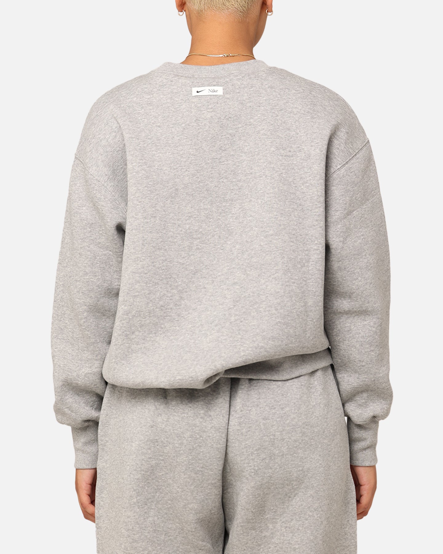 Nike Women's Sportswear Phoenix Fleece Oversized Logo Crewneck Dark Grey Heather、mySite、zt4zffjzw