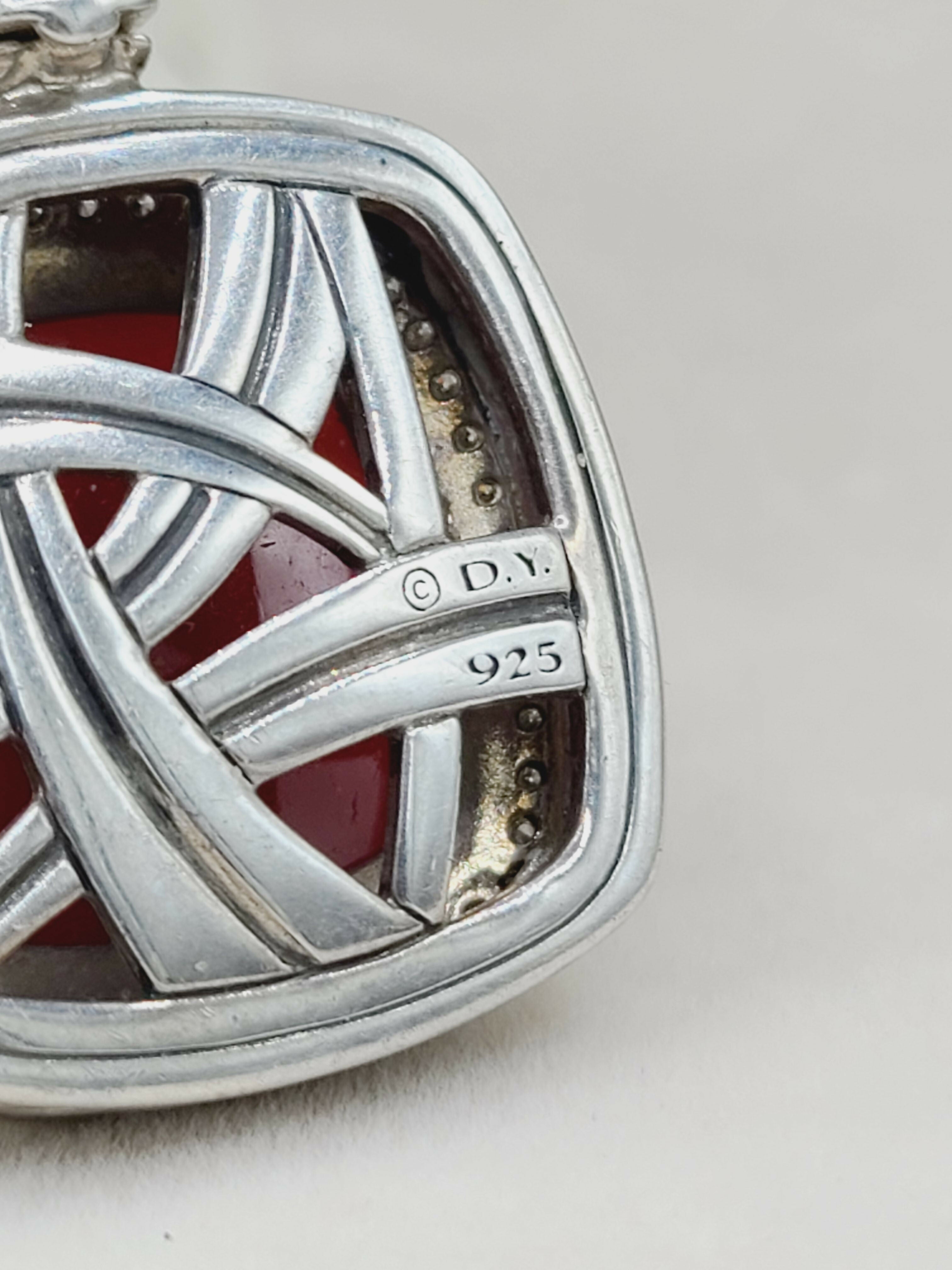 David Yurman Albion Pendant 17mm Carnelian & Diamonds、mySite、hinf8tx79