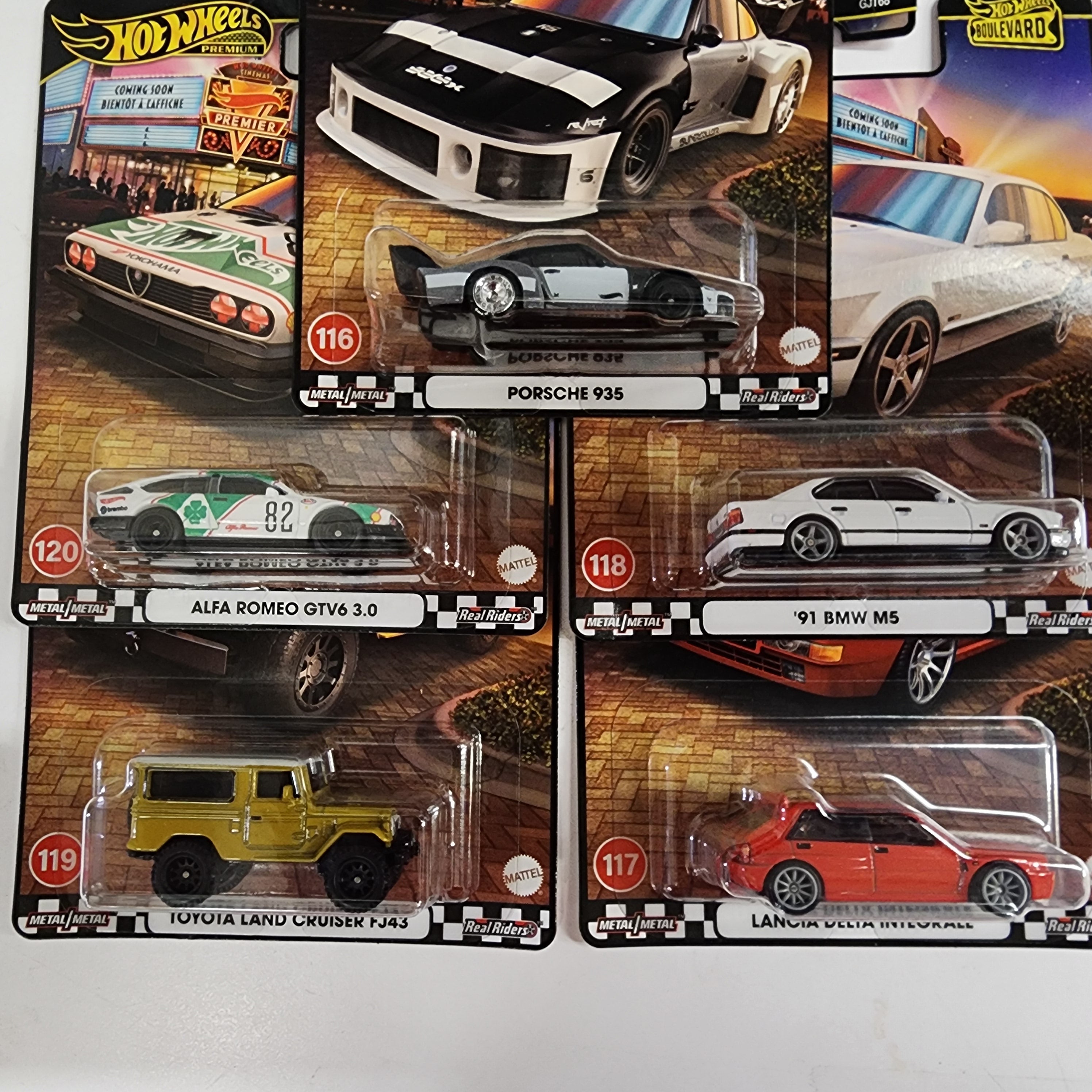 Complete 5 Car Set Case * 2025 Hot Wheels Boulevard Release Case A、mySite、hgirdovlk