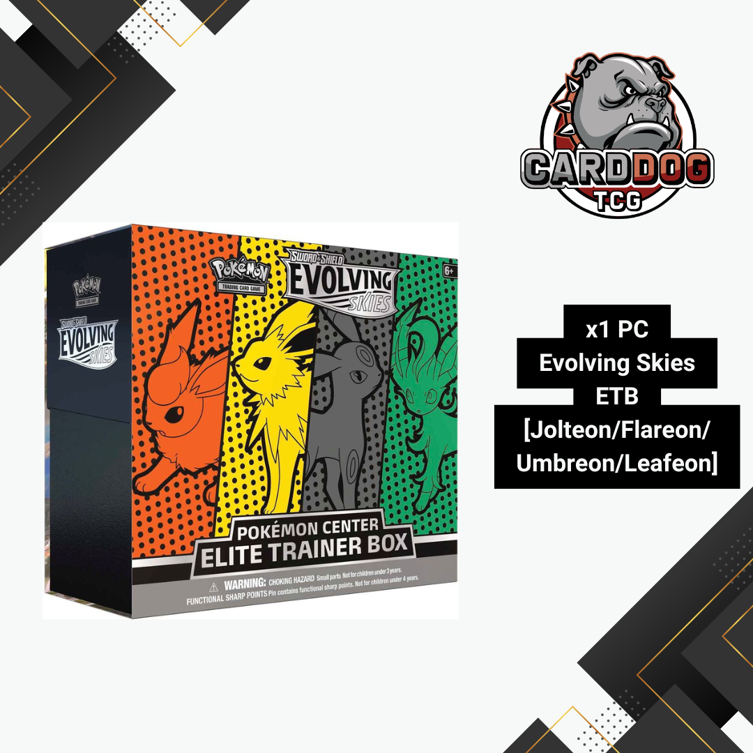 Pokemon Center Exclusive Evolving Skies Elite Trainer Box - ETB Jolteon/Flareon/Umbreon/Leafeon、mySite、waistdrama